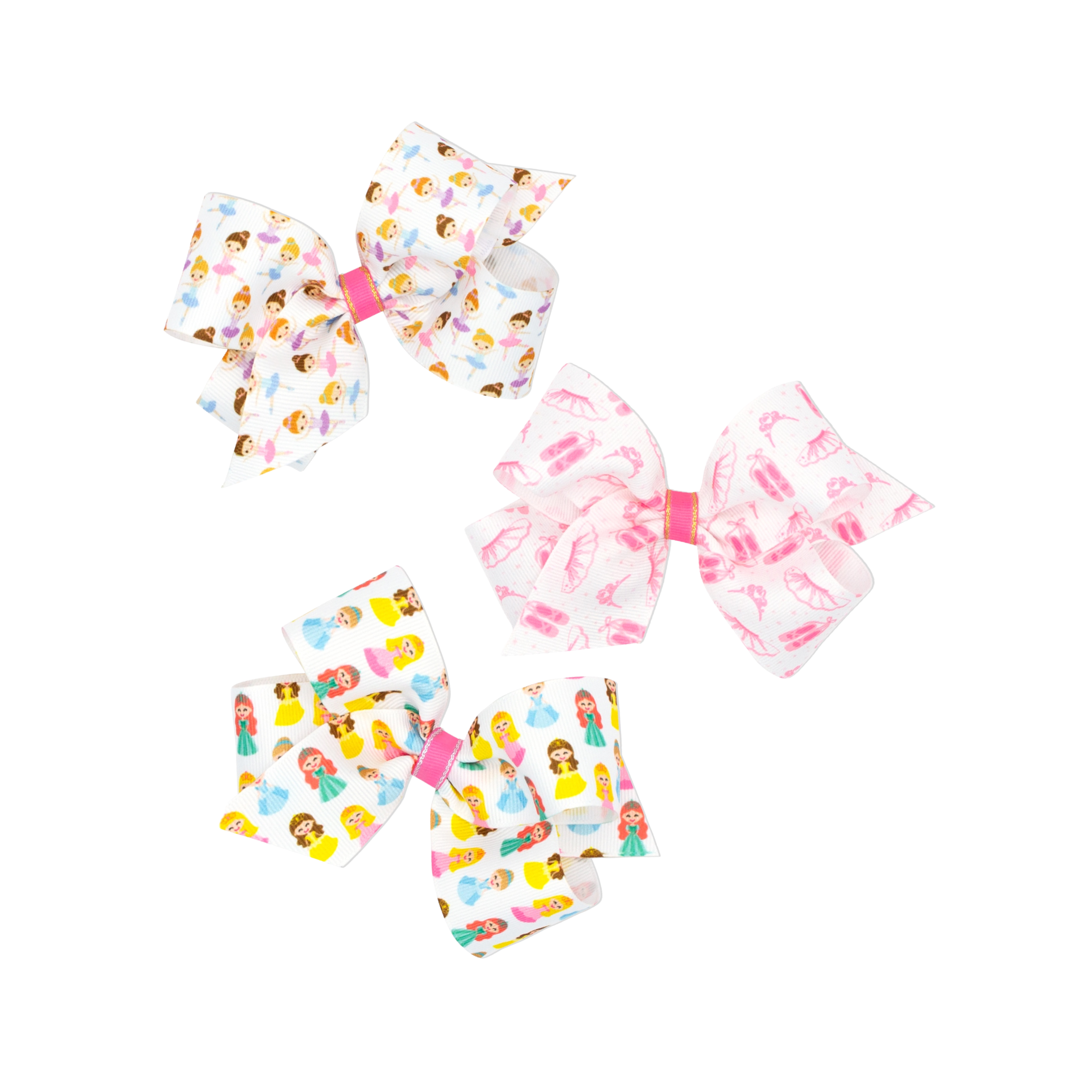 King Princess Grosgrain Print Bows