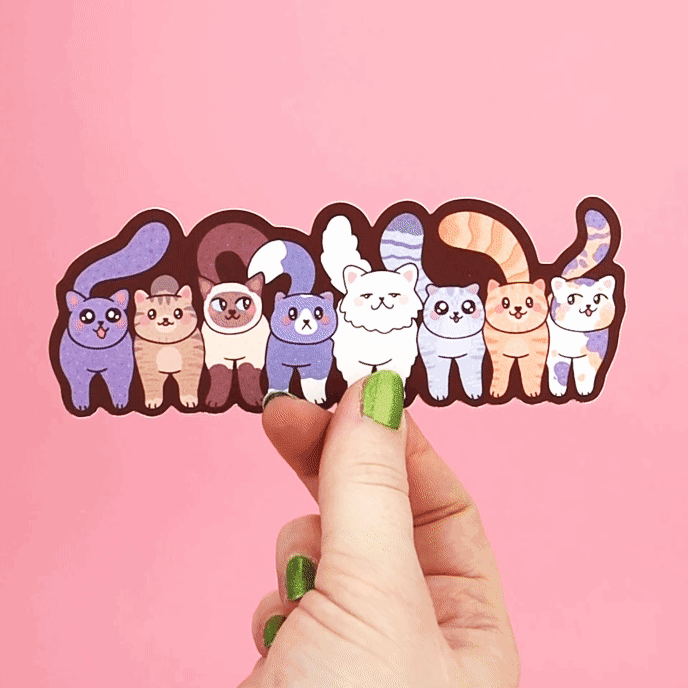 Cat Butts Long Bookmark
