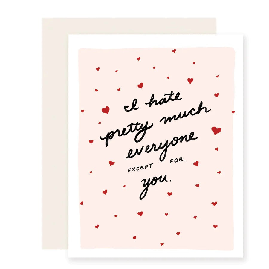 I Hate Everyone Card