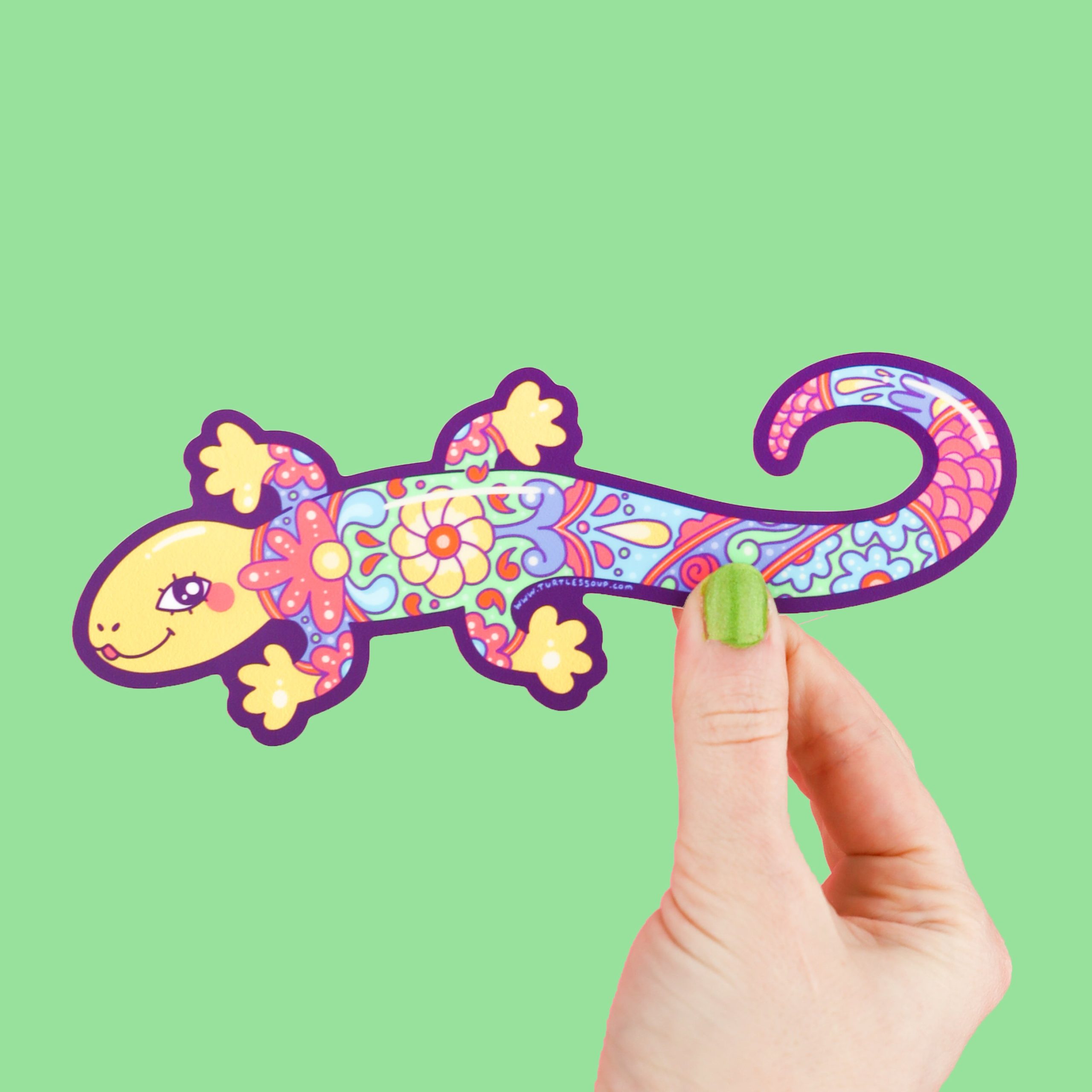 Talavera Lizard Long Vinyl Sticker