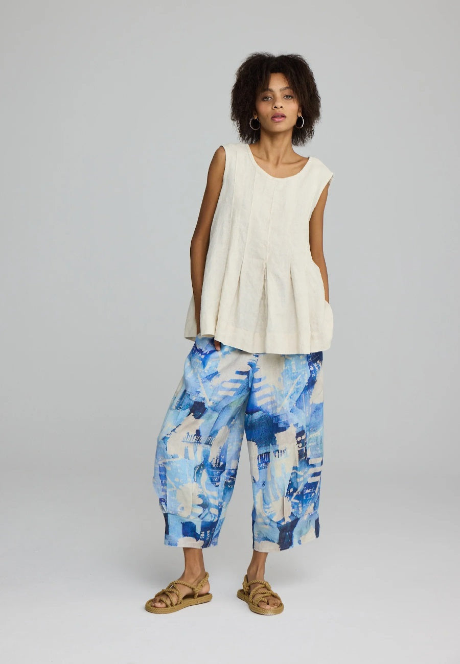 Zelia Pleated Tank Top | 50% Off