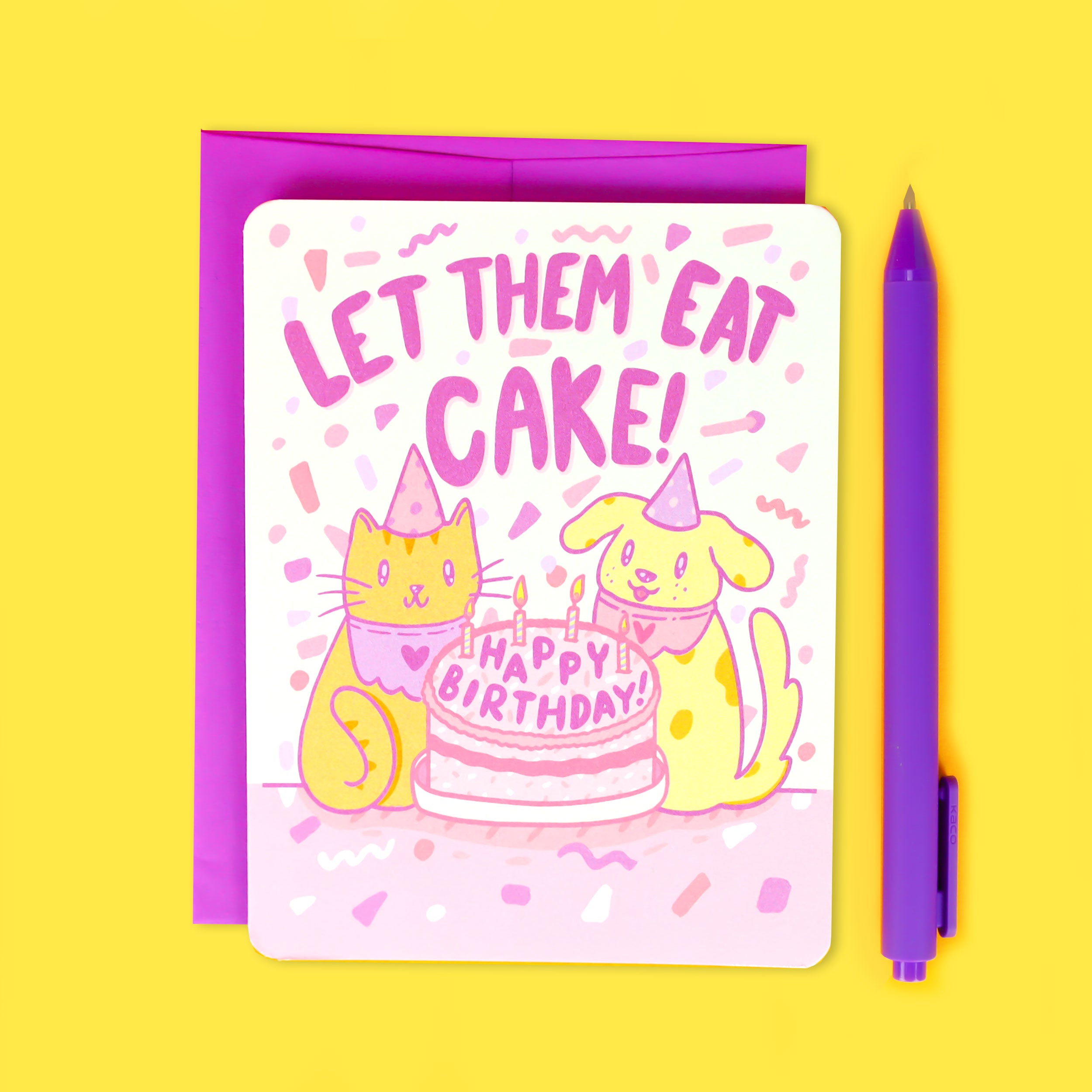 Let Them Eat Cake Birthday Celebration Card