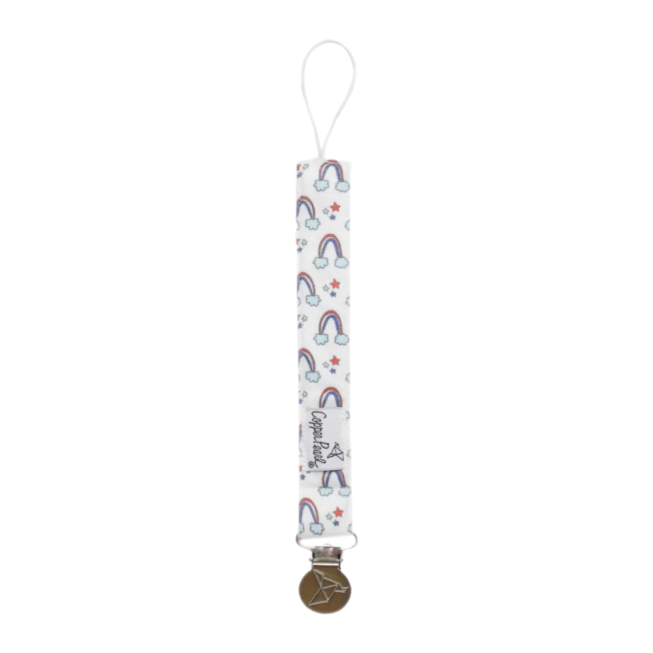 Liberty Rainbow Binky Clip