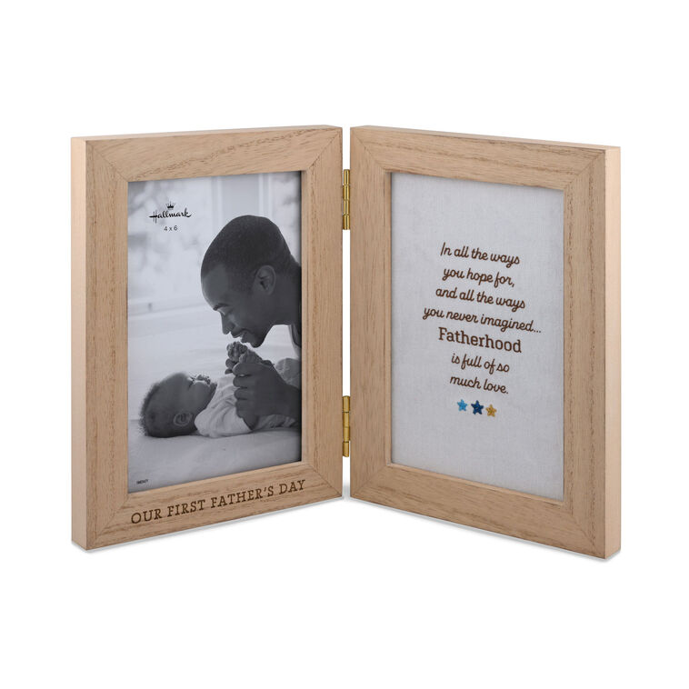 Our First Father's Day Two-Sided Picture Frame, 4x6