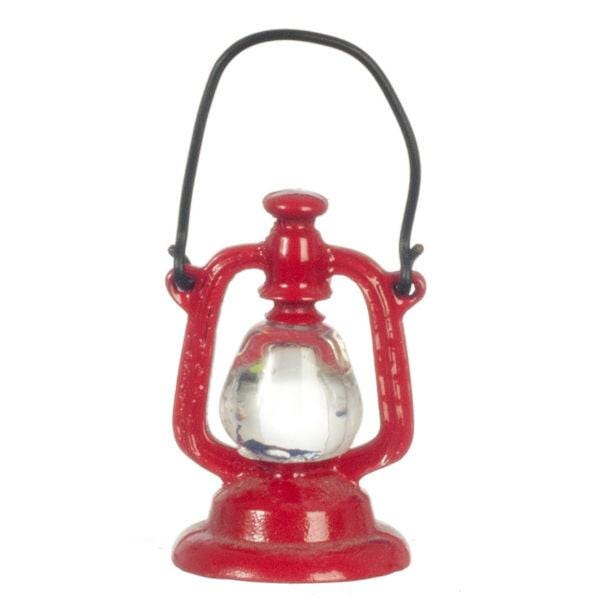 Red Dollhouse Miniature Lantern