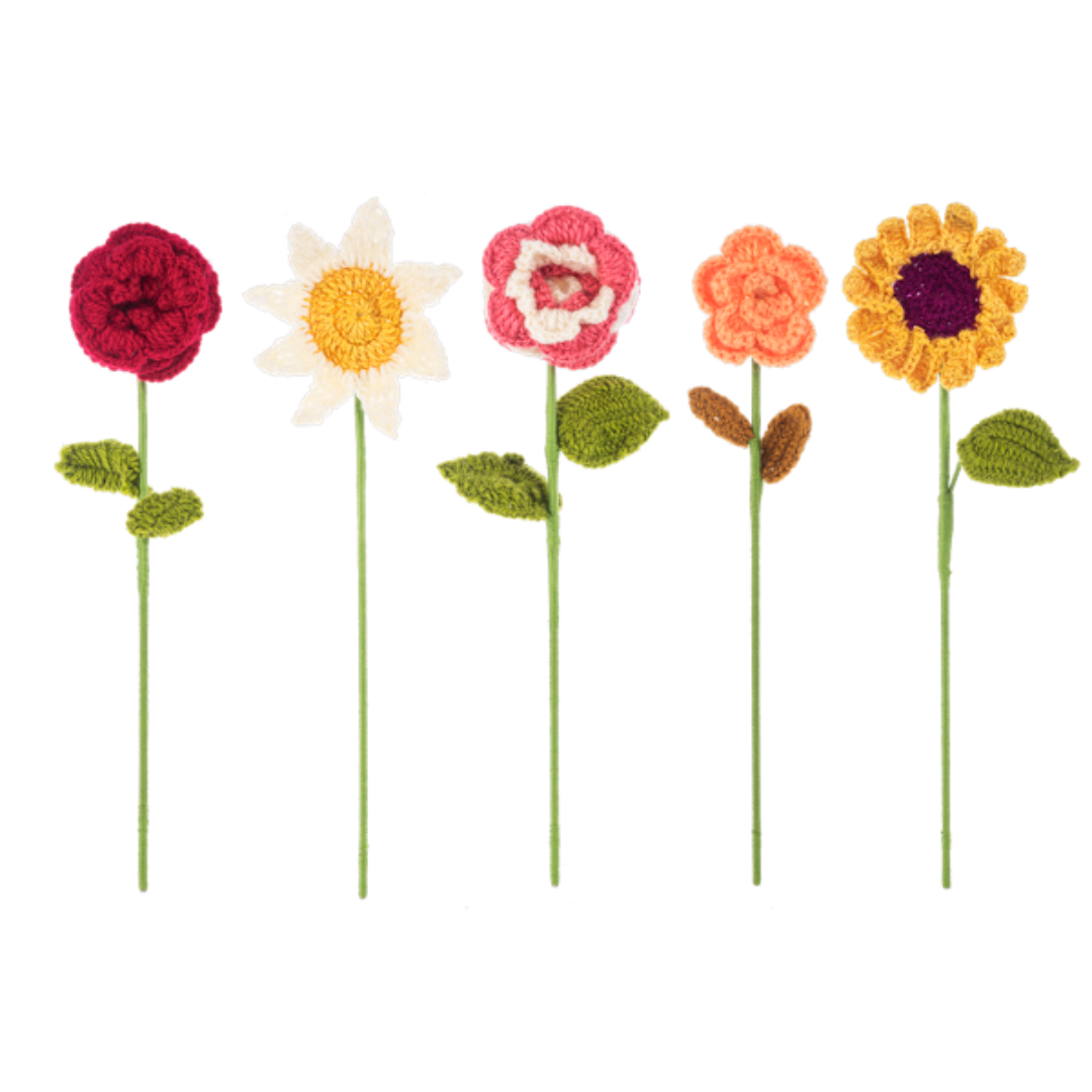 Crochet Flower Picks