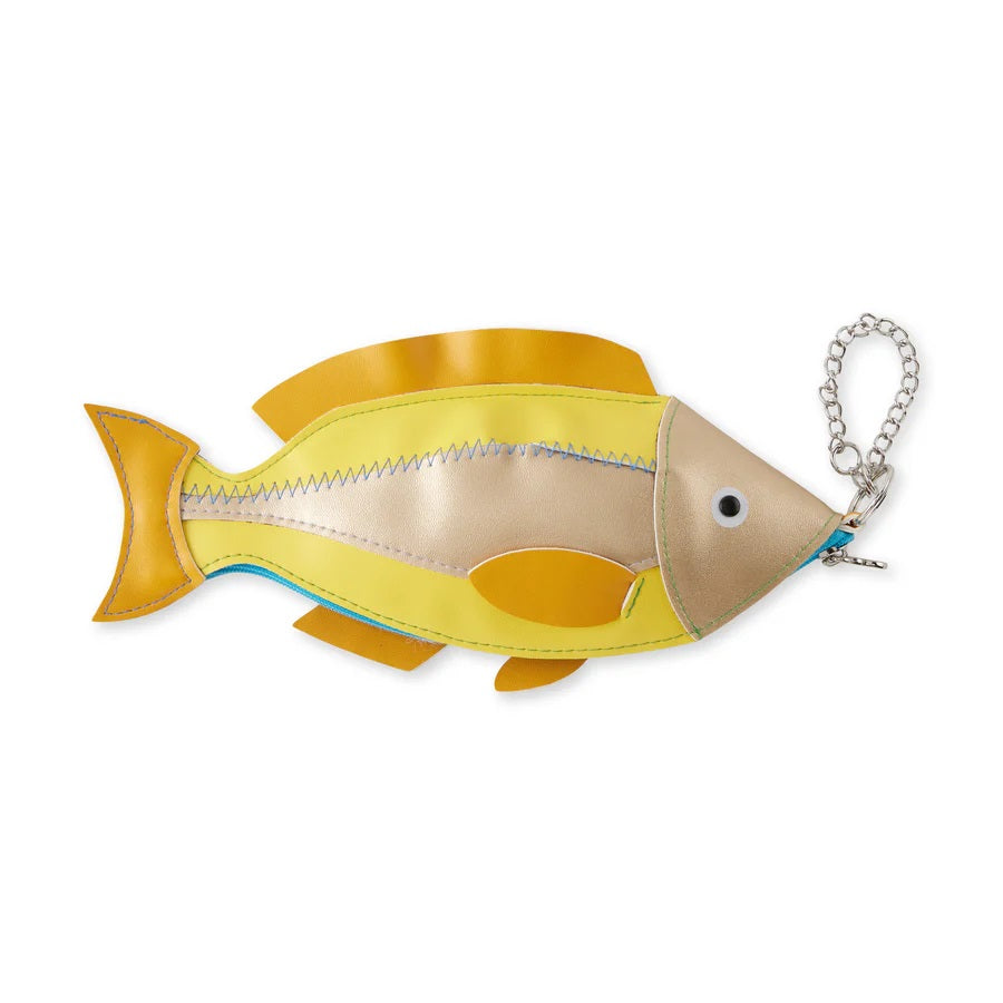 Fresh Fish Zip Pouch / Yellow