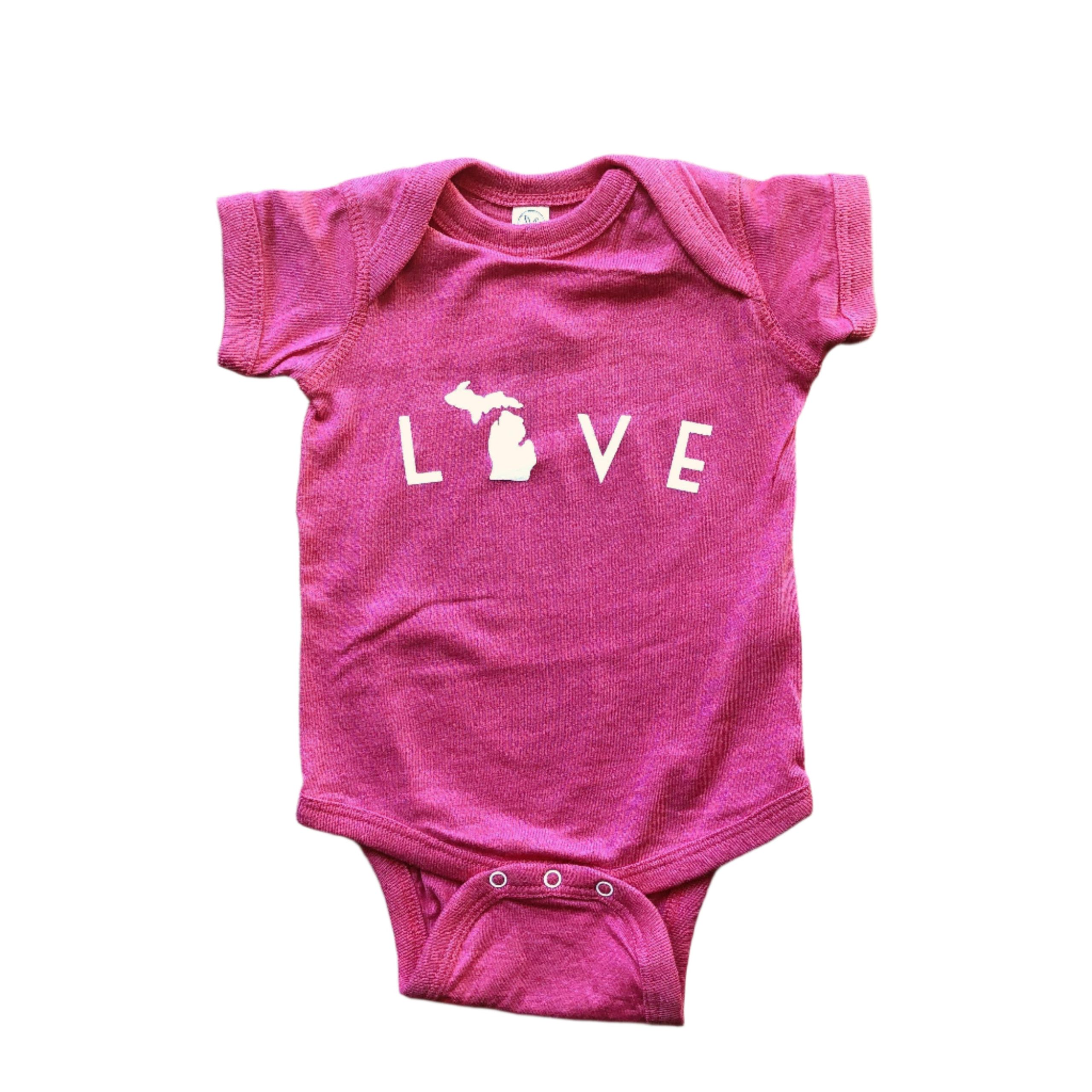 Michigan Love Baby Bodysuit