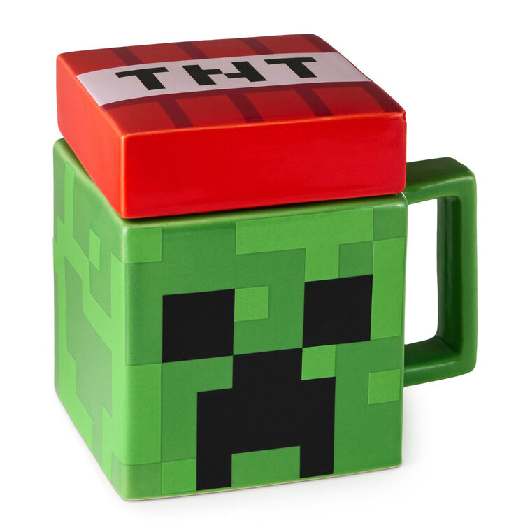 Minecraft Creeper Square Mug With Game Sounds, 15 oz.