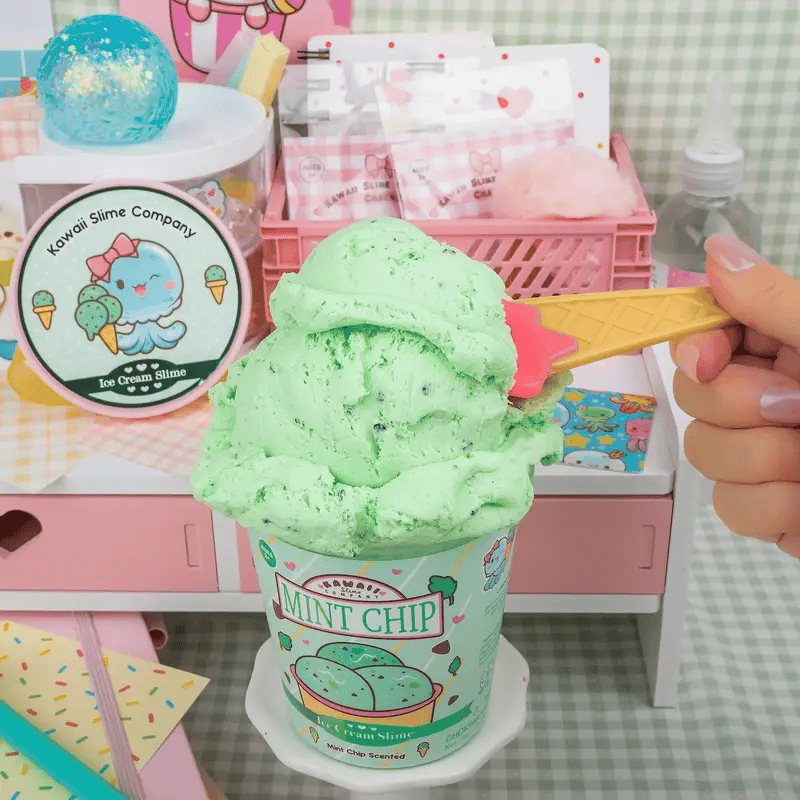 Ice Cream Pint Slime: Mint Chip