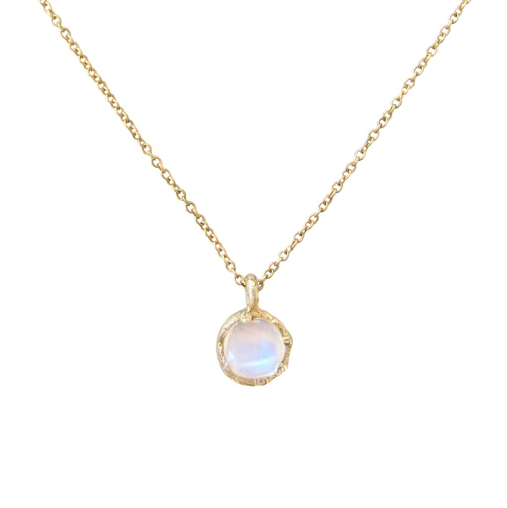 Moonstone Coral Necklace