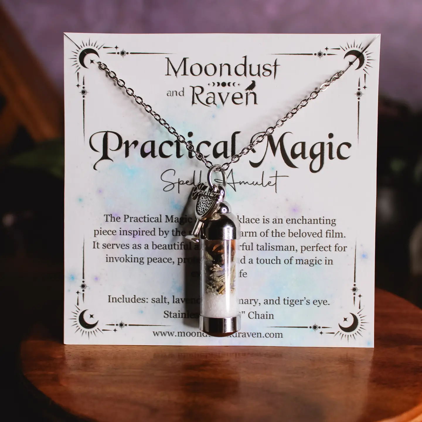 Practical Magic Spell Jar Amulet Necklace
