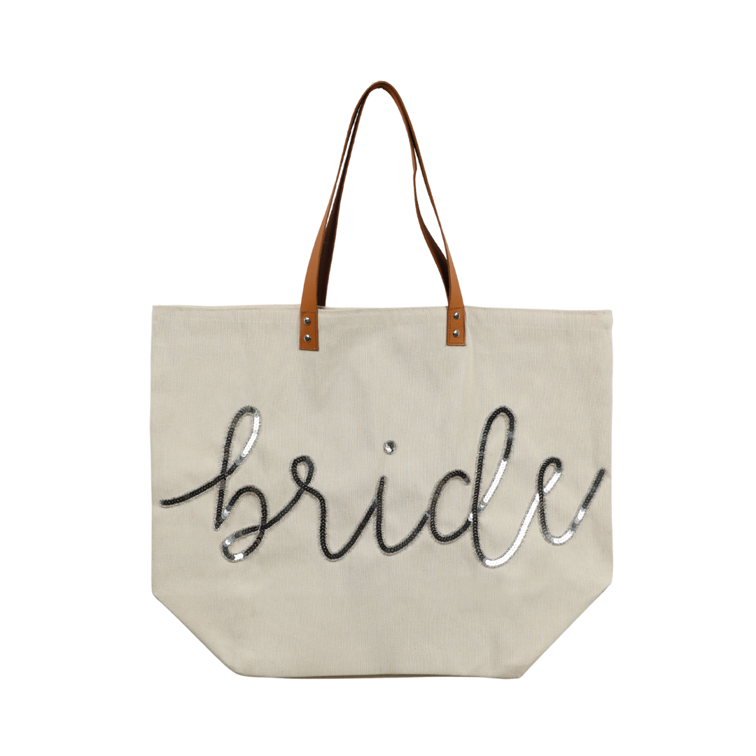 Bride Sequin Oversized Tote