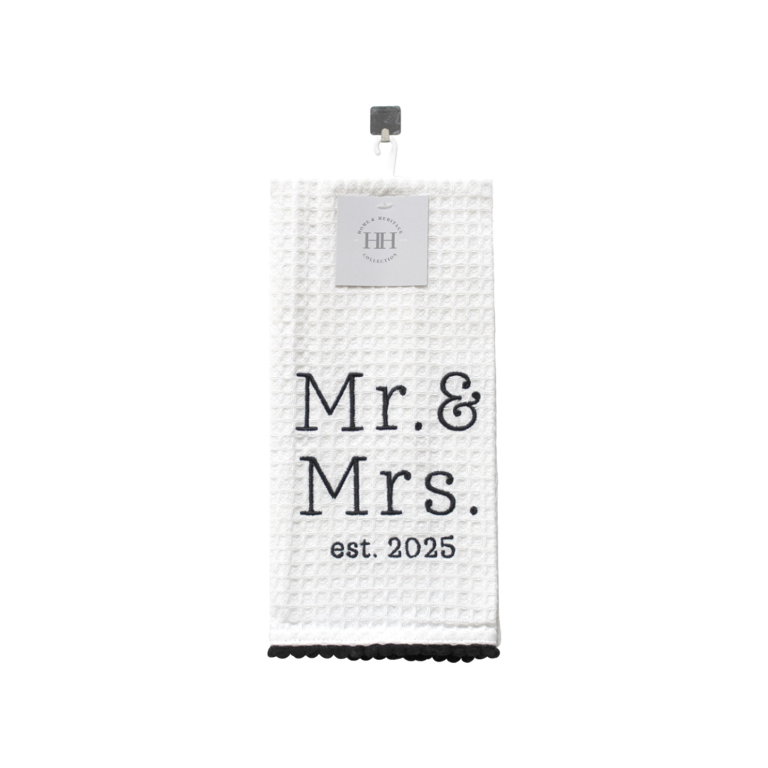 Mr. & Mrs. Est. 2025 Tea Towel