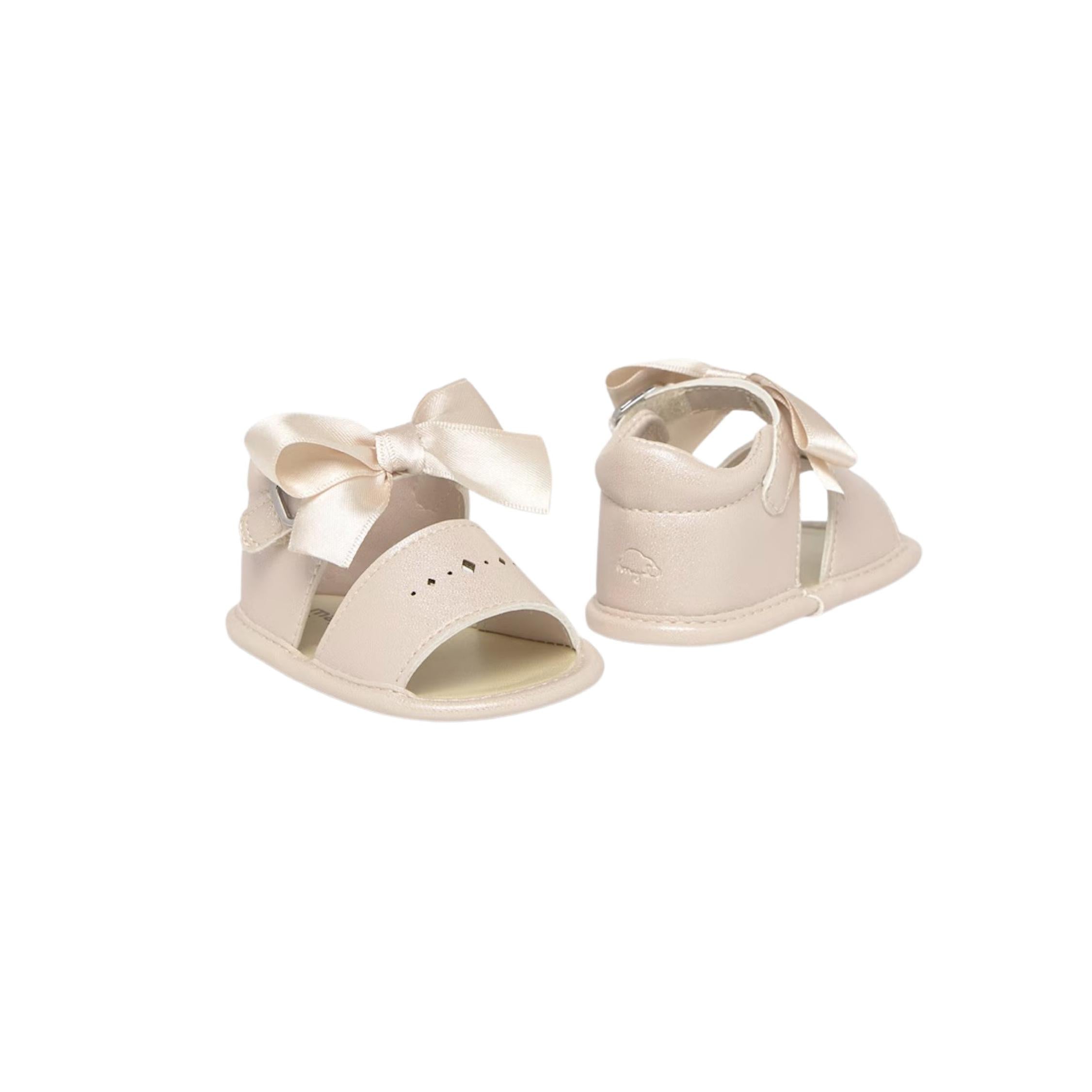 Newborn Natural Bow Sandals