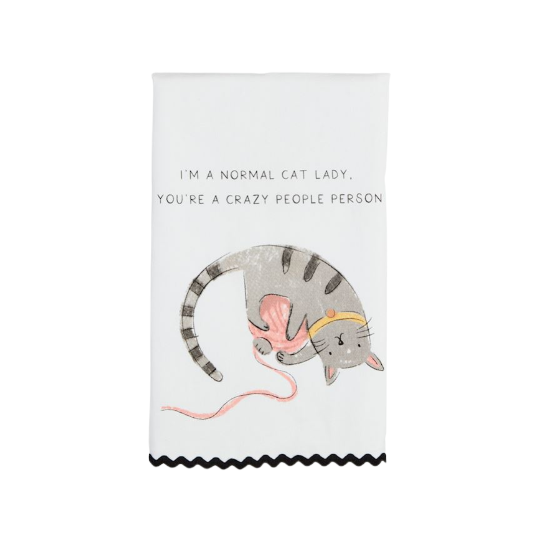 Normal Cat Lady Ric Rac Towel