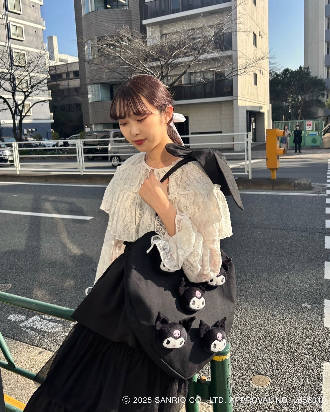 Merry Jenny Kuromi Heart Tote Bag