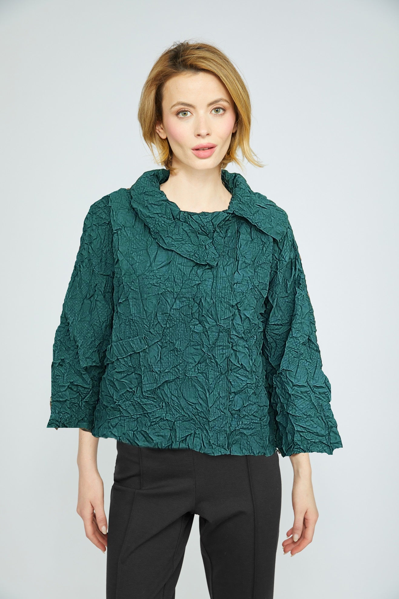 Crinkle Dolman Pullover
