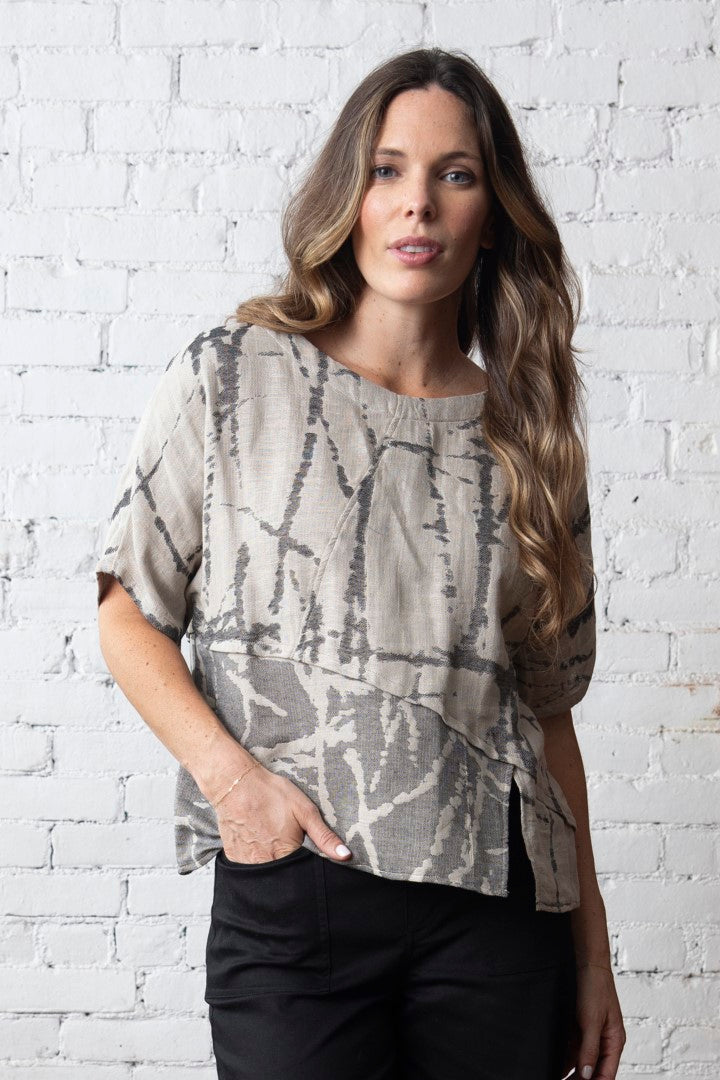 Yin Yang Jacquard Top