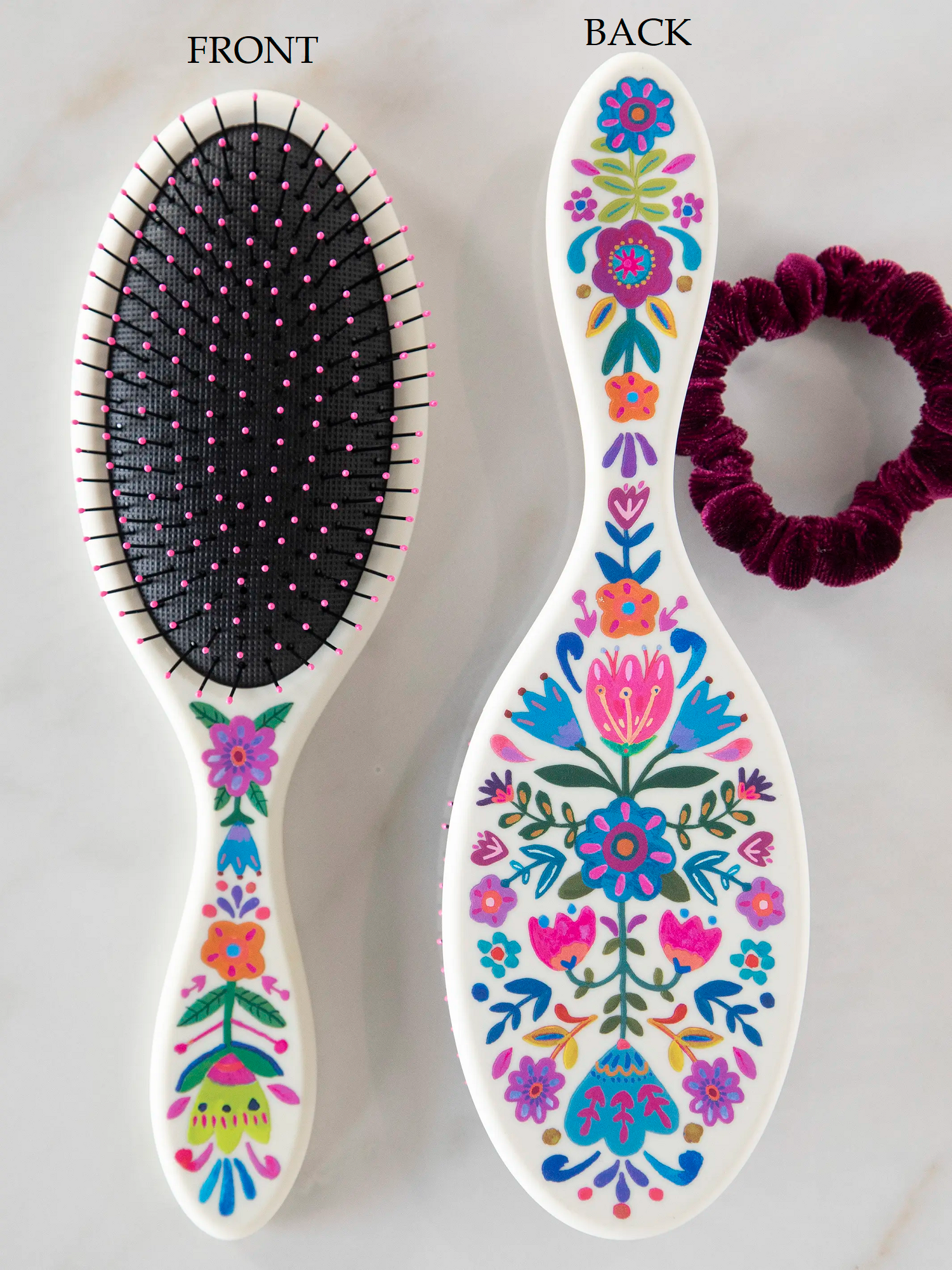 Cream Wet / Dry Detangling Hairbrush
