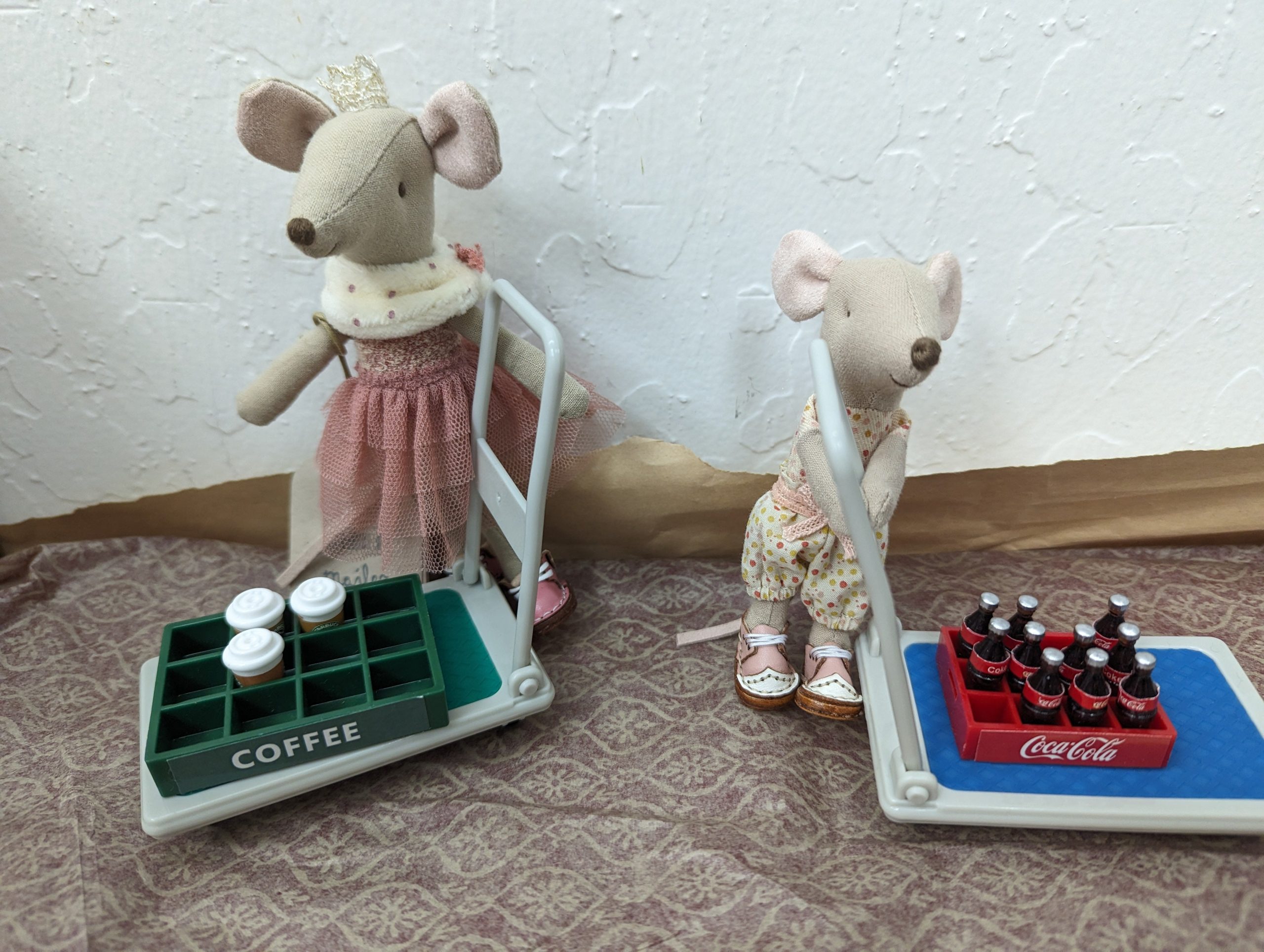 Dollhouse sized trolleys