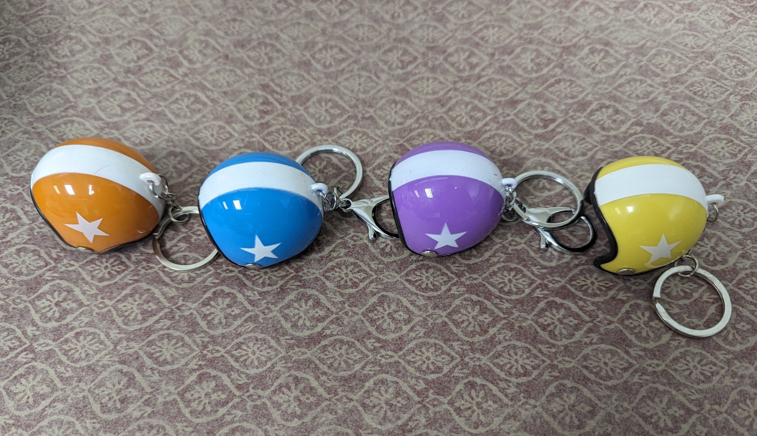 Helmet keychain