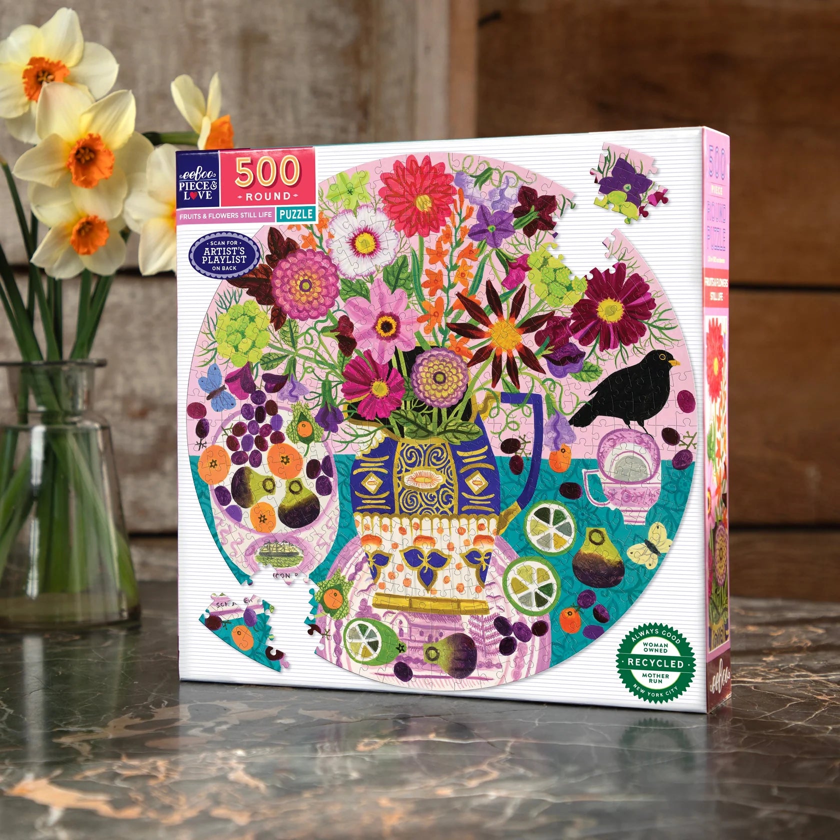 Fruits & Flowers Still Life 500pc Puzzle