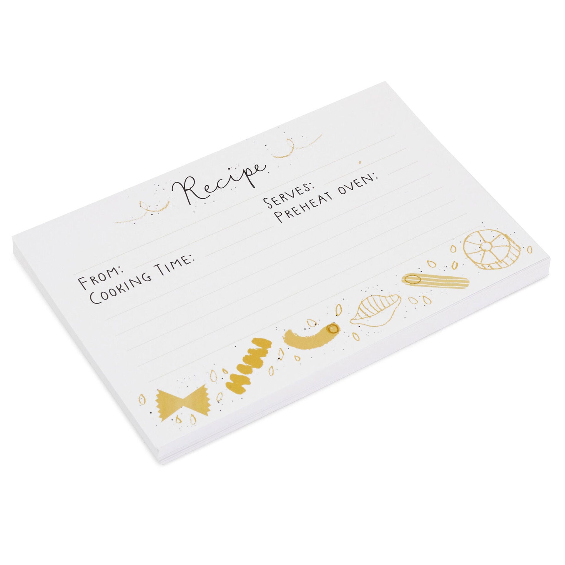 Pasta Recipe Refill Cards