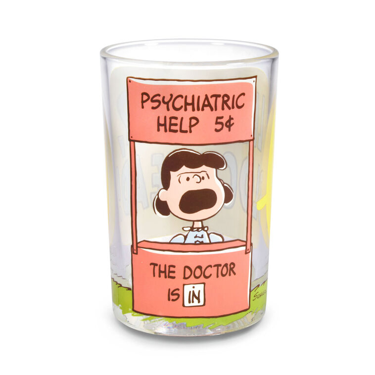 Peanuts® Lucy The Doctor Is In Collectible Drinking Glass