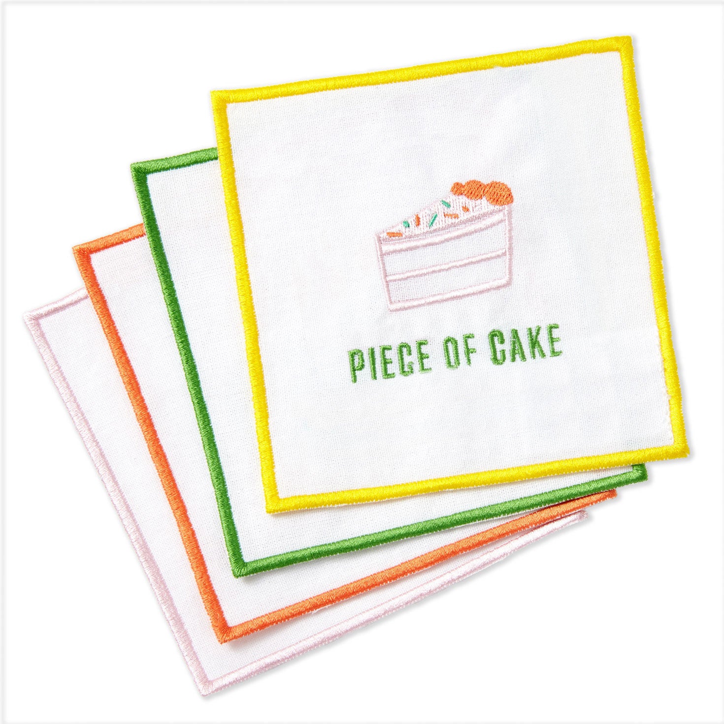 Piece of Cake Assorted Fabric Beverage Napkins