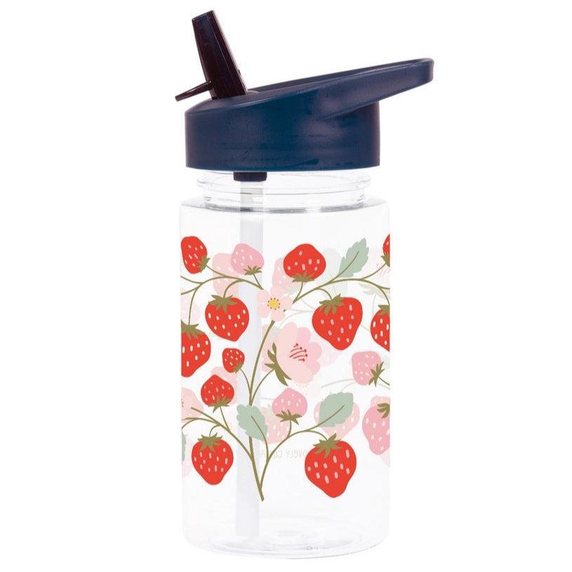 Plastic Water Bottle w/ Straw