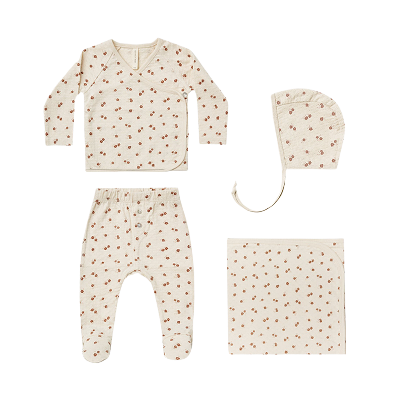 Pointelle Petite Floral Bringing Home Baby Set