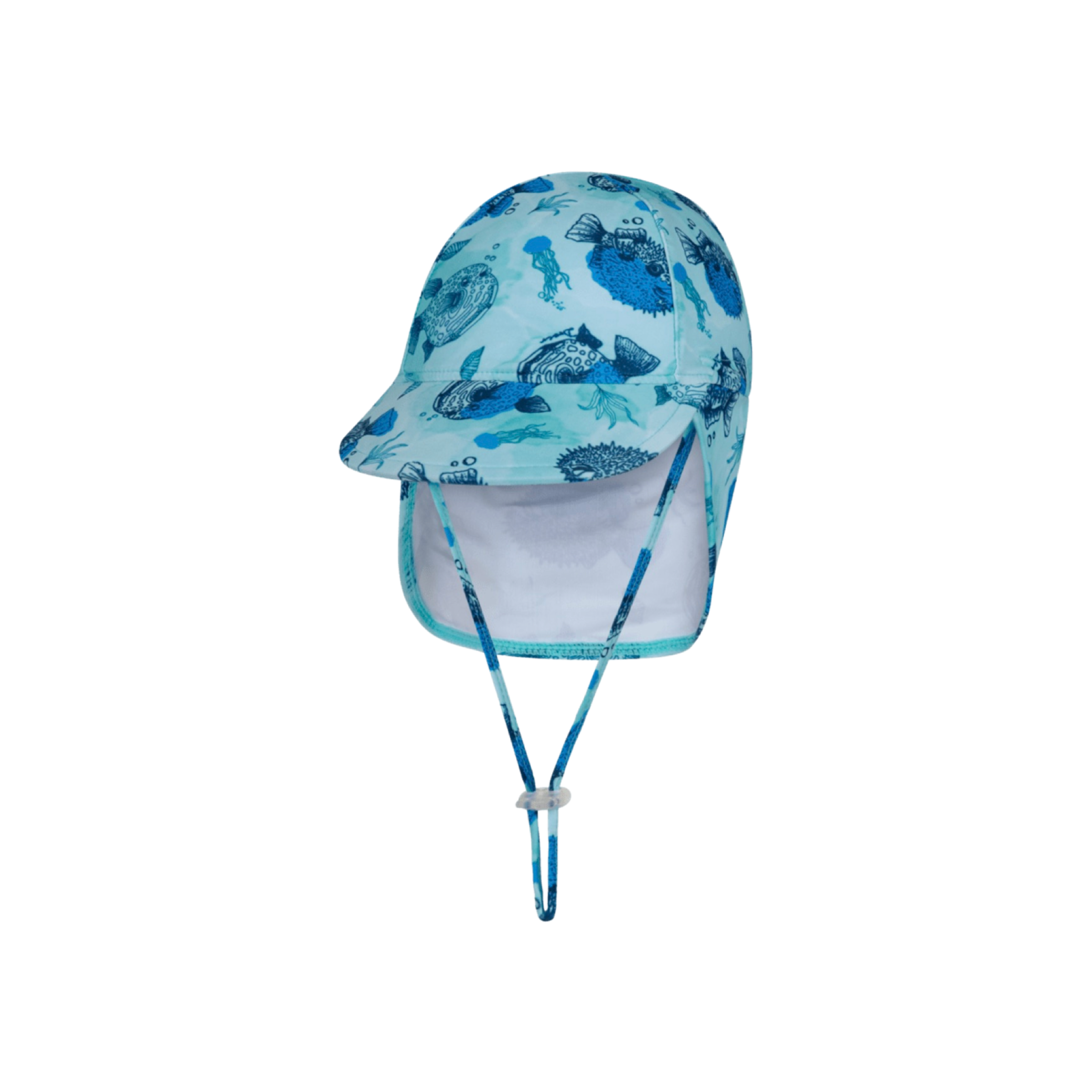 Pufferfish Print Legionnaire Swim Hat