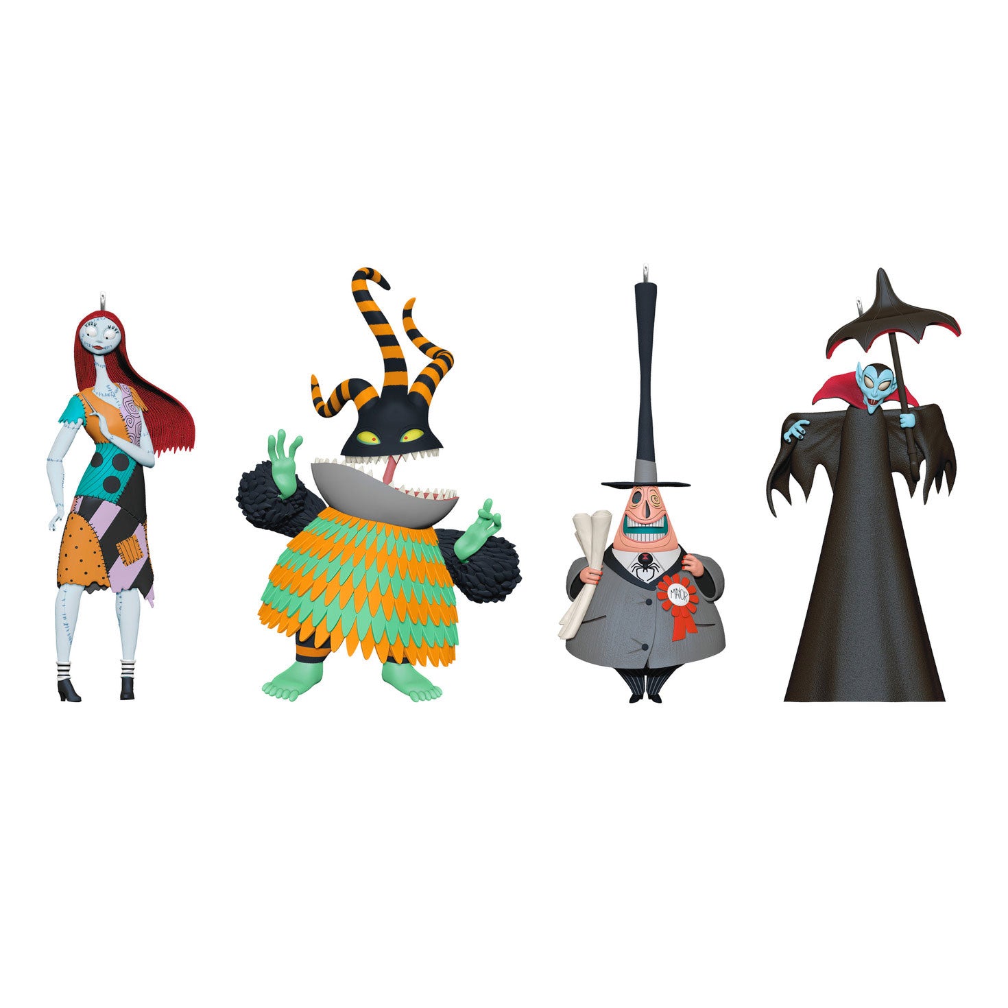 Disney Tim Burton's The Nightmare Before Christmas Citizens of Halloween Town 2025 Ornaments, Set of 4