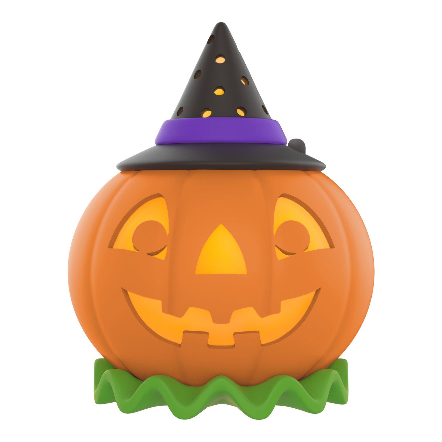 Mini Halloween Time ShowToppers Musical Tree Topper With Light, 3.75"