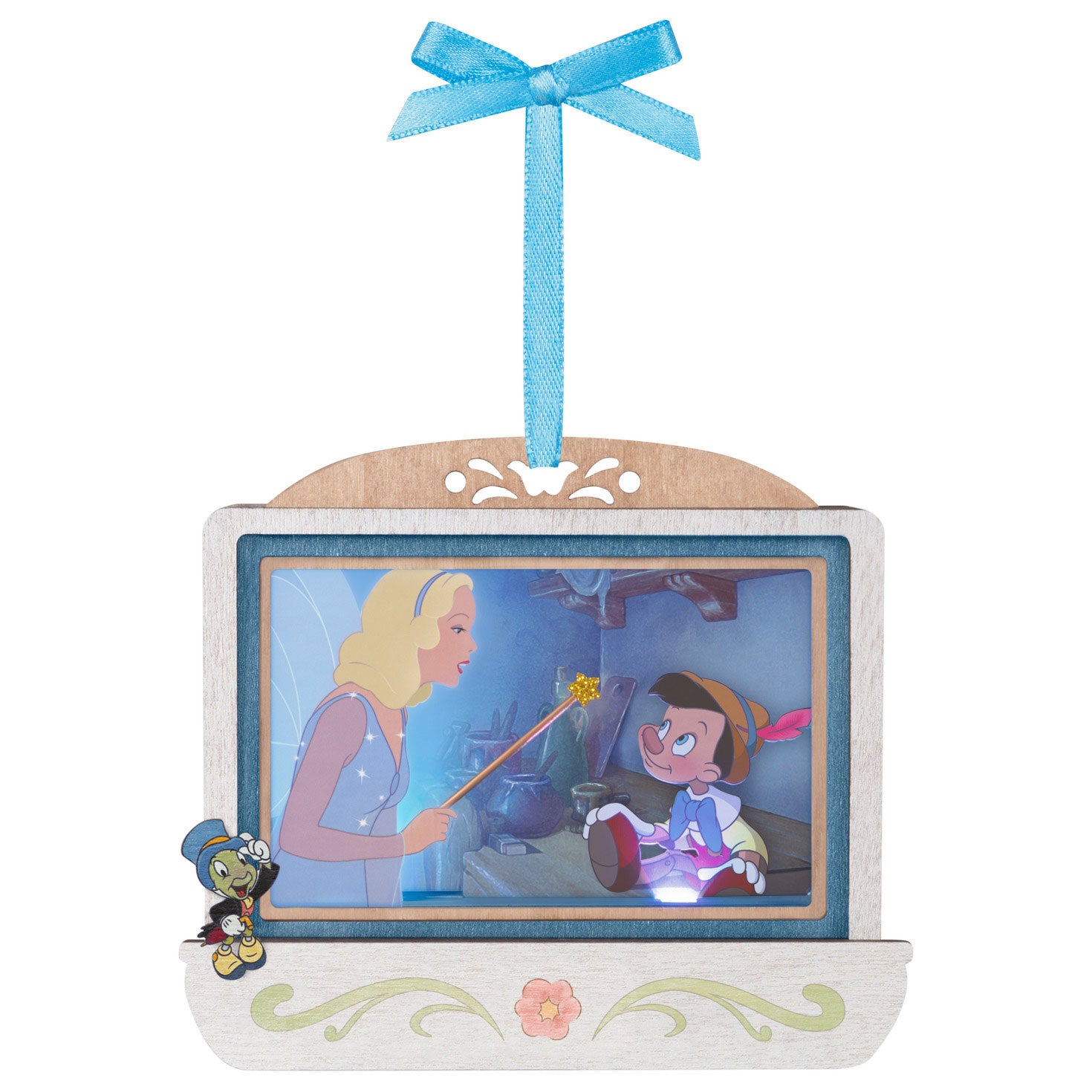 Disney Pinocchio 85th Anniversary Geppetto’s Wish Come True Papercraft 2025 Ornament With Light