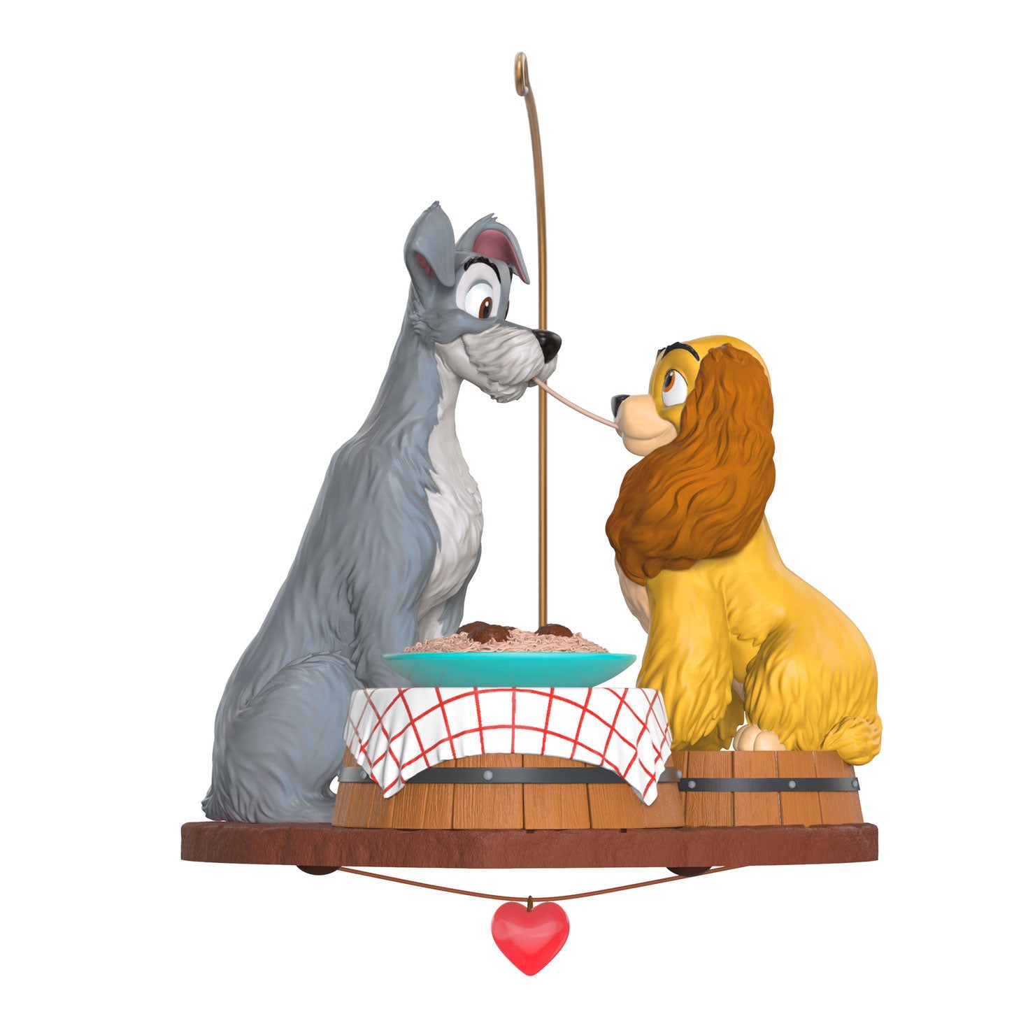 Disney Lady and the Tramp 70th Anniversary Spaghetti Supper 2025 Ornament