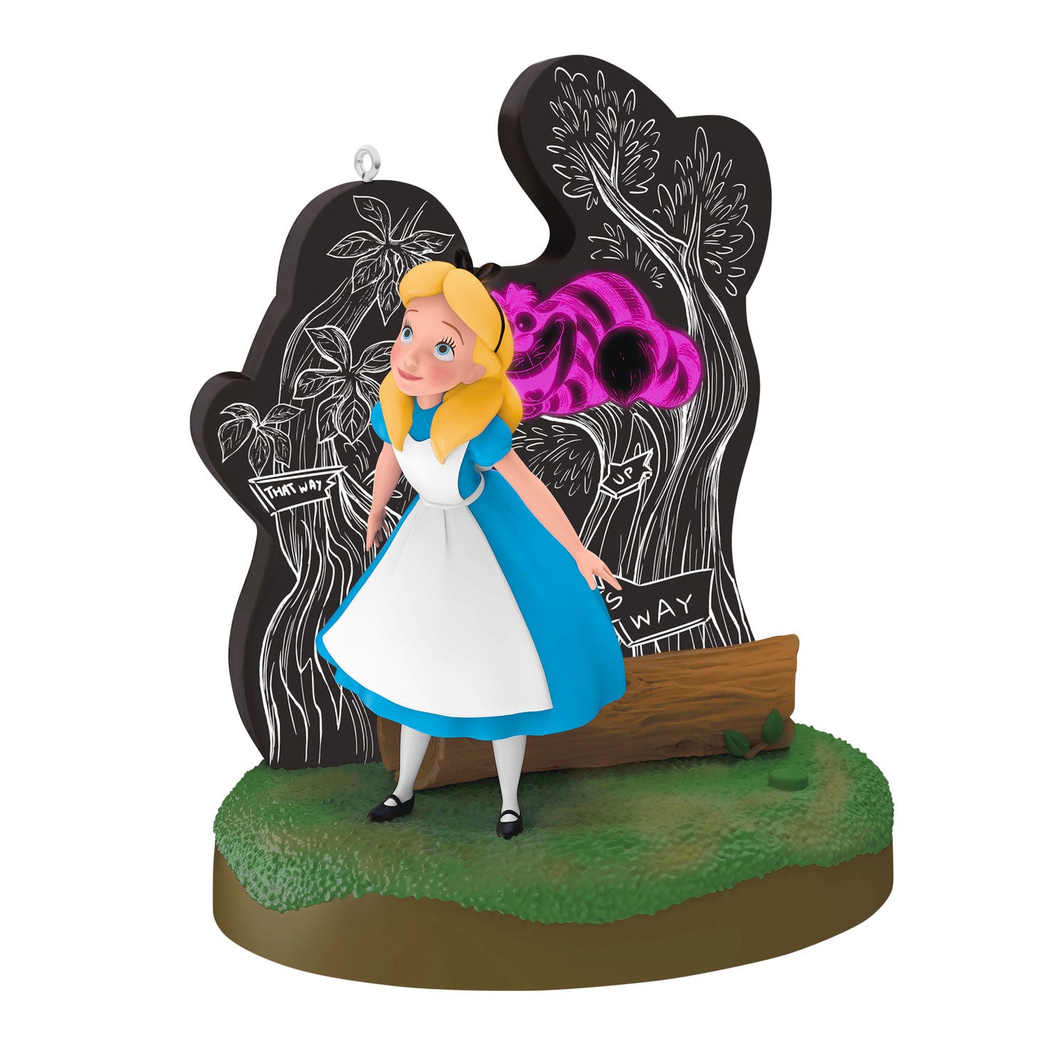 Disney Alice in Wonderland and the Cheshire Cat 2025 Ornament With Light