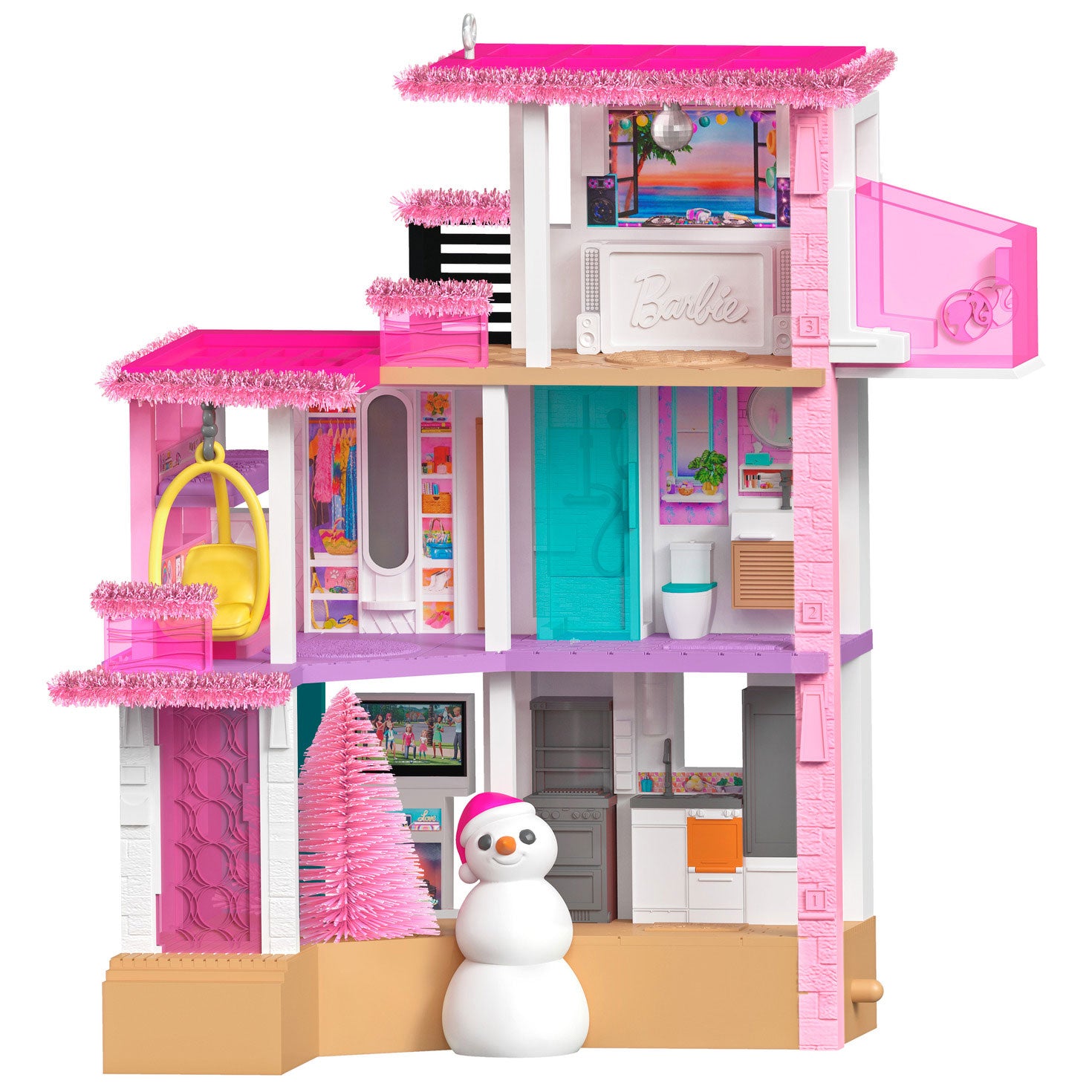 Barbie™ Merriest Dreamhouse™ Musical 2025 Ornament With Light