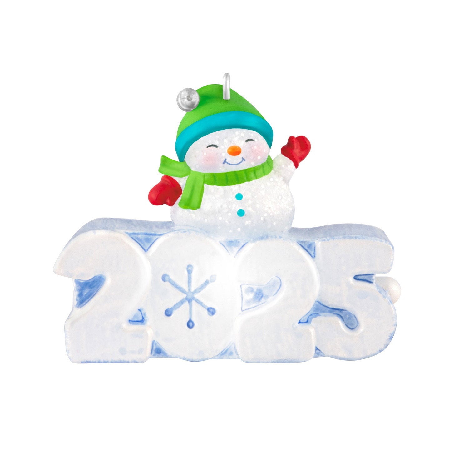 Mini A Snowy 2025 2025 Ornament With Light, 1.25"