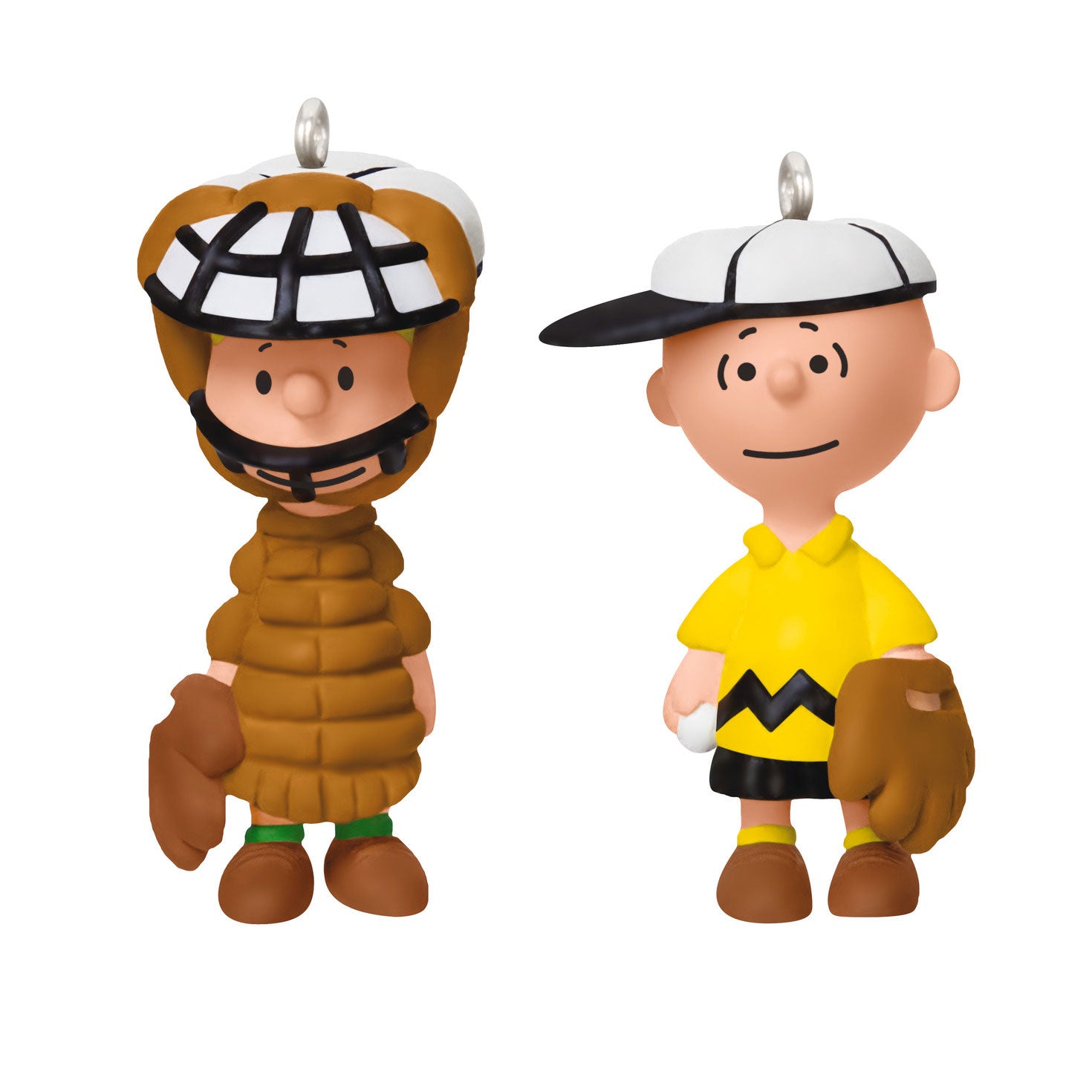 Mini The Peanuts® Gang Playing Catch 2025 Ornaments, Set of 2