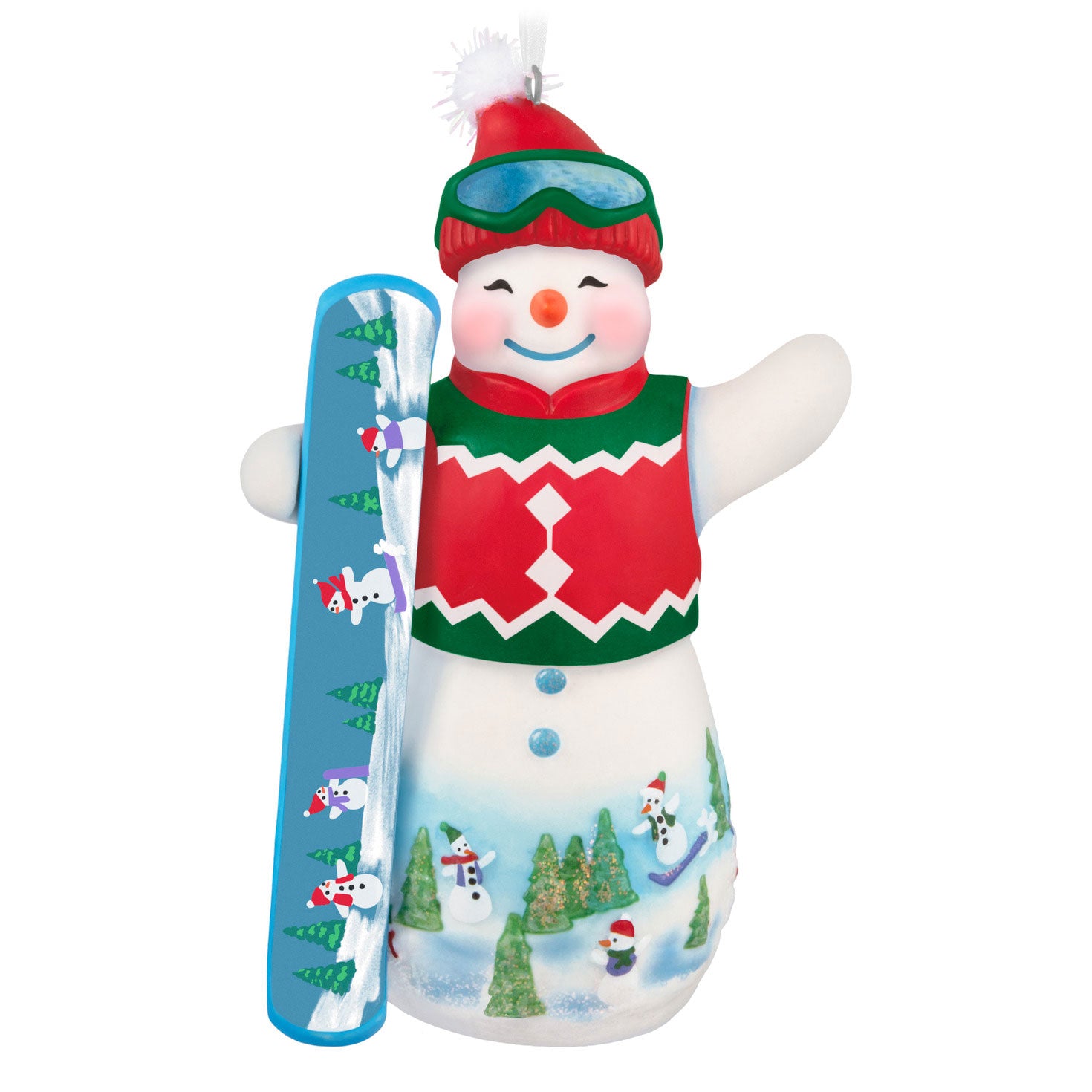 Snowtop Lodge Ollie U. Halfpipe Porcelain 2025 Ornament