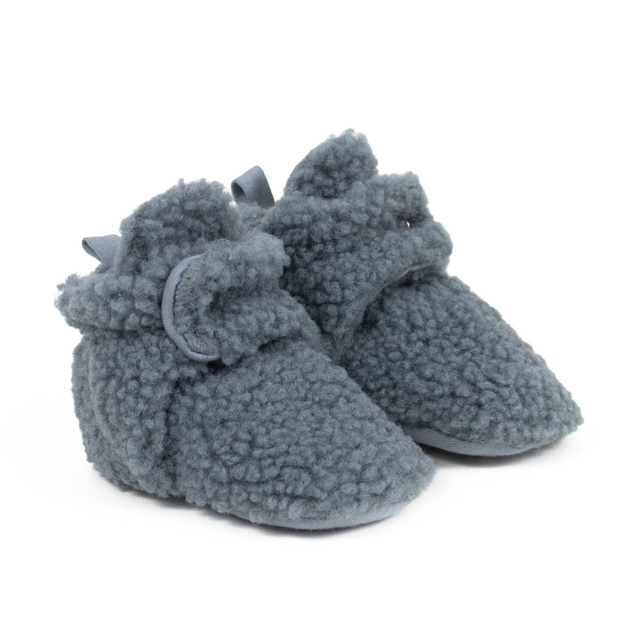 Robeez Charcoal Sherpa Snap Bootie