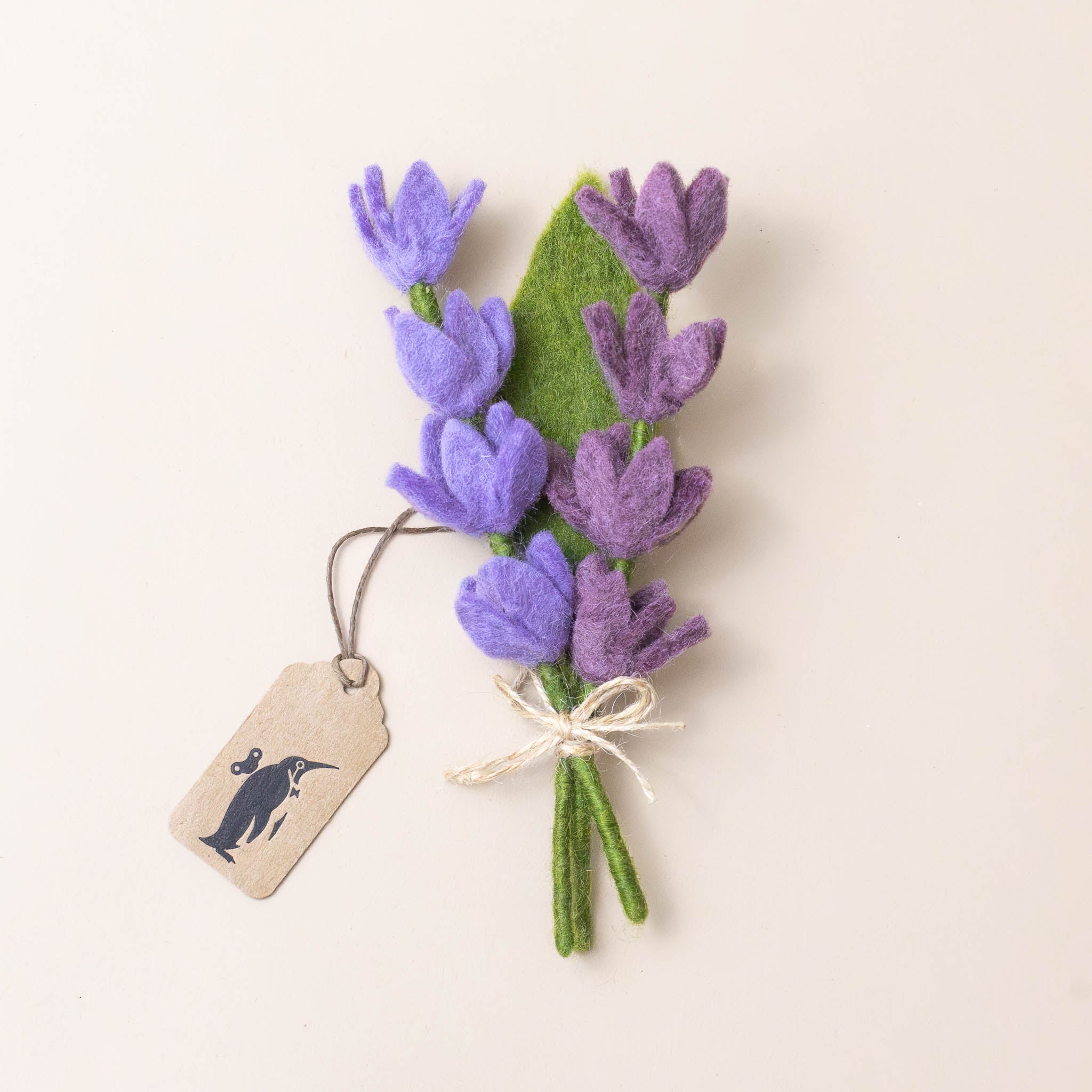 Felt Lavender & Leaf Trio