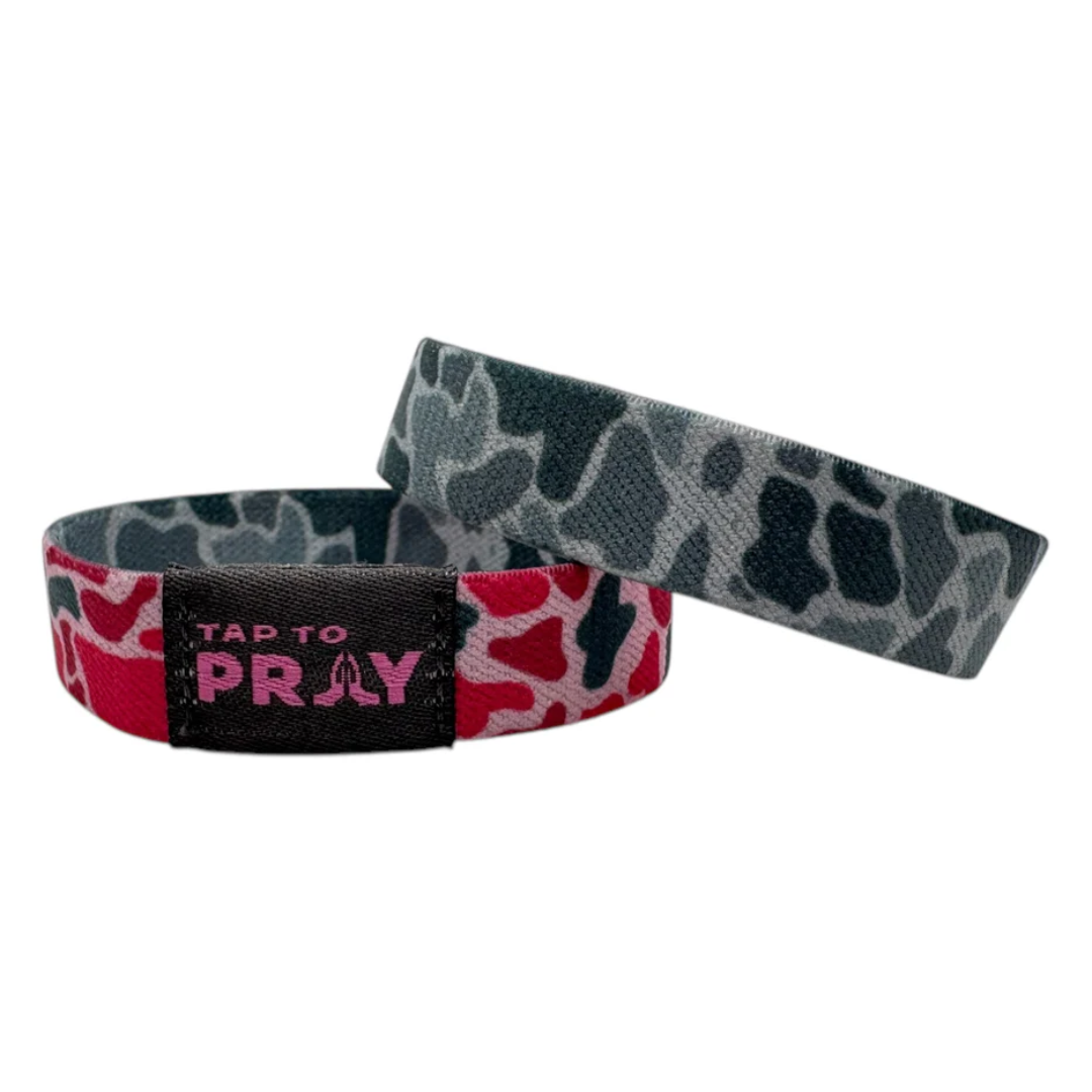 River Rock Camo Pink & Ash Tap To Pray™ Bracelet
