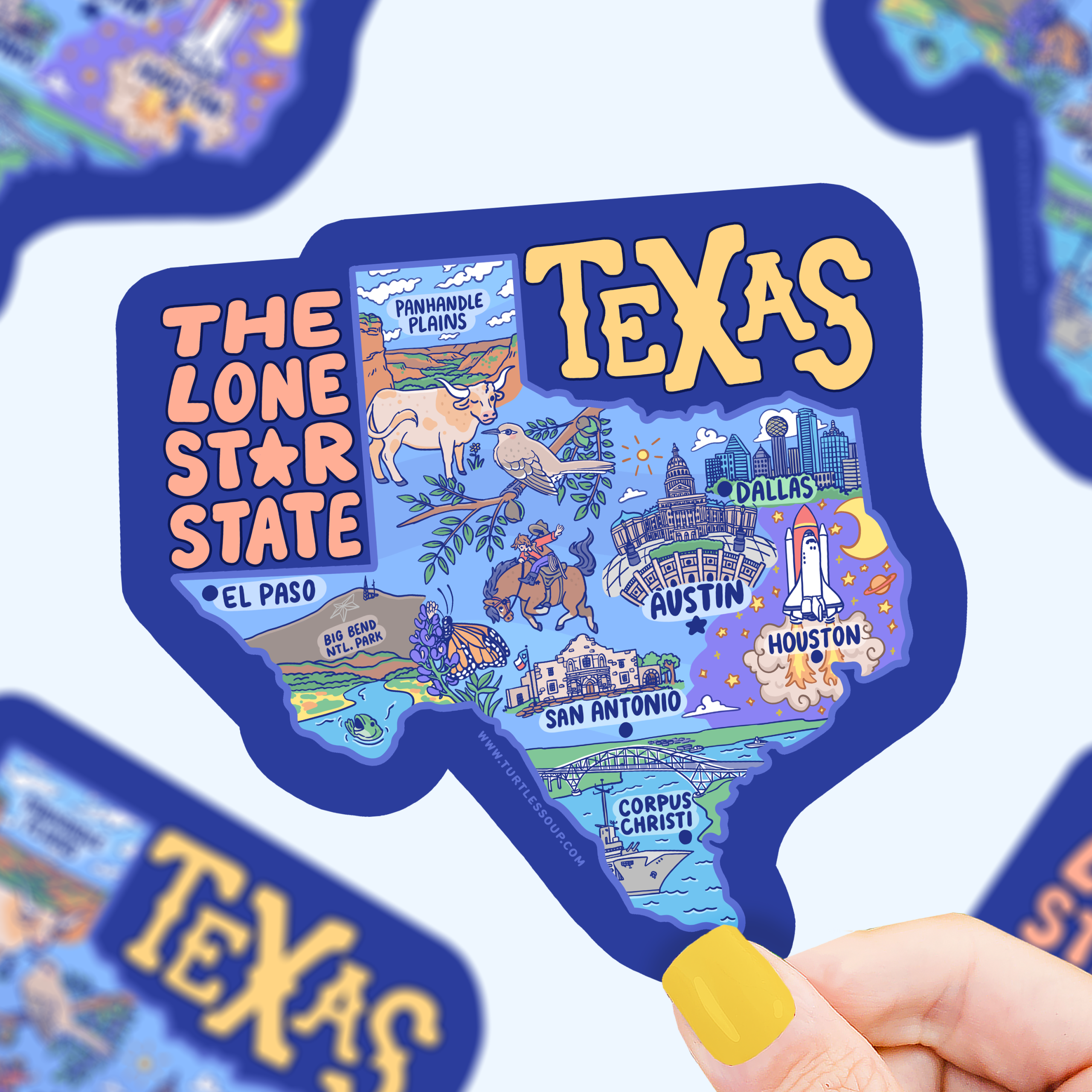 Texas State Vinyl Sticker