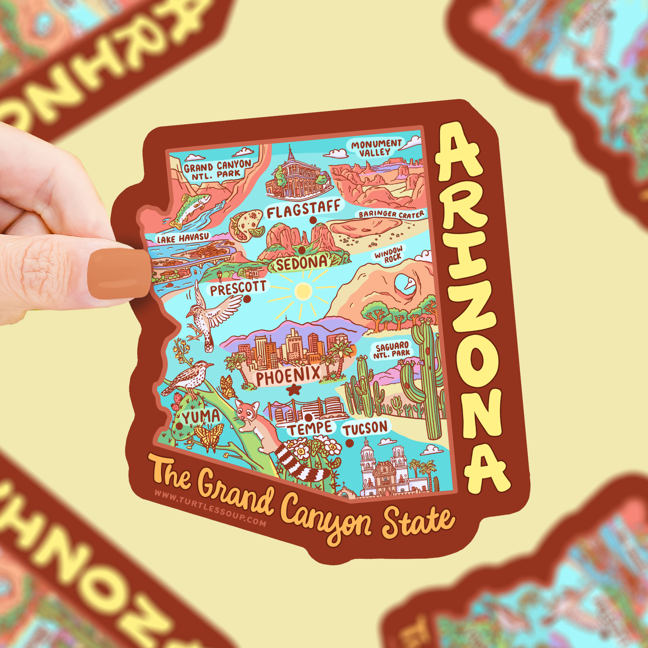 Arizona State Vinyl Sticker