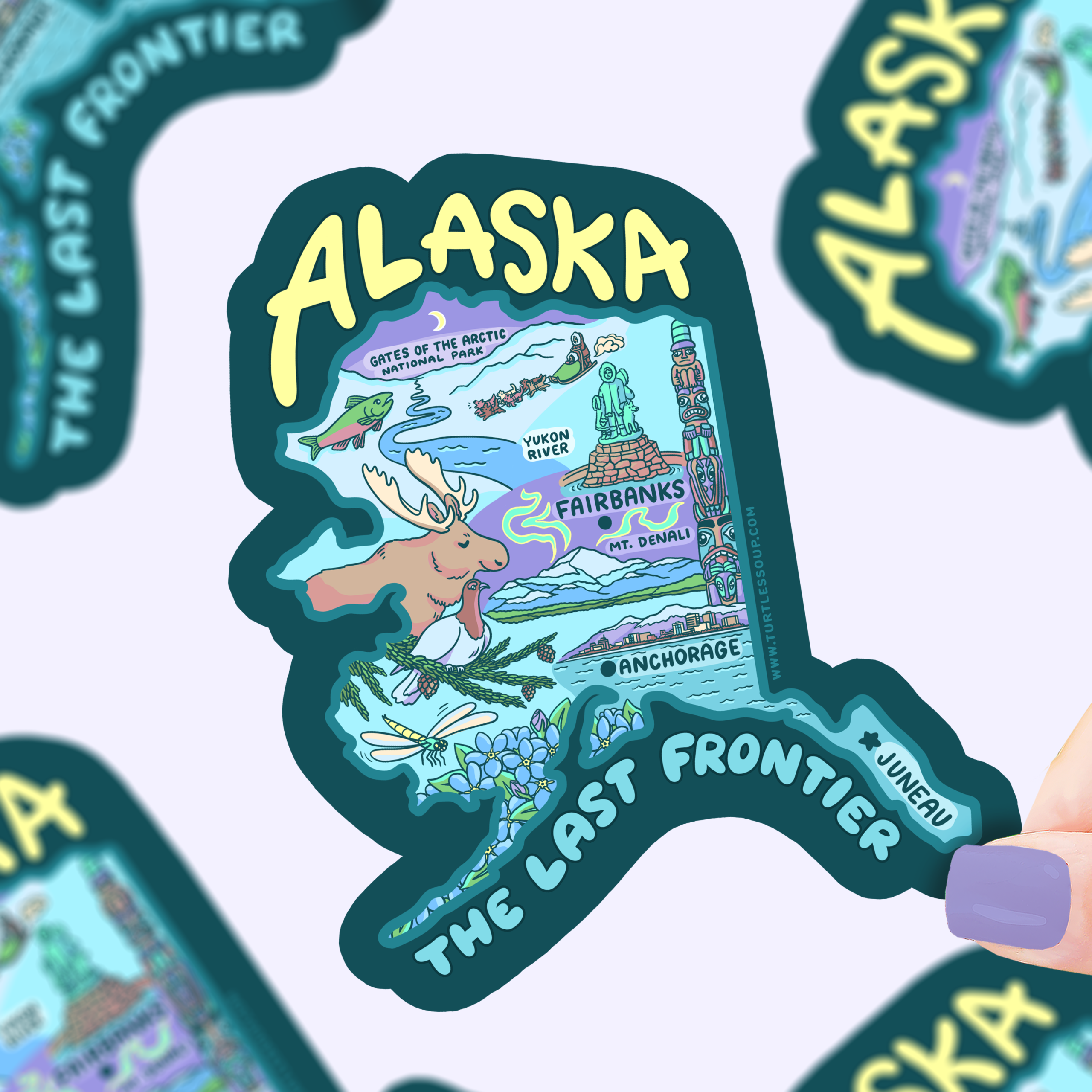 Alaska State Vinyl Sticker