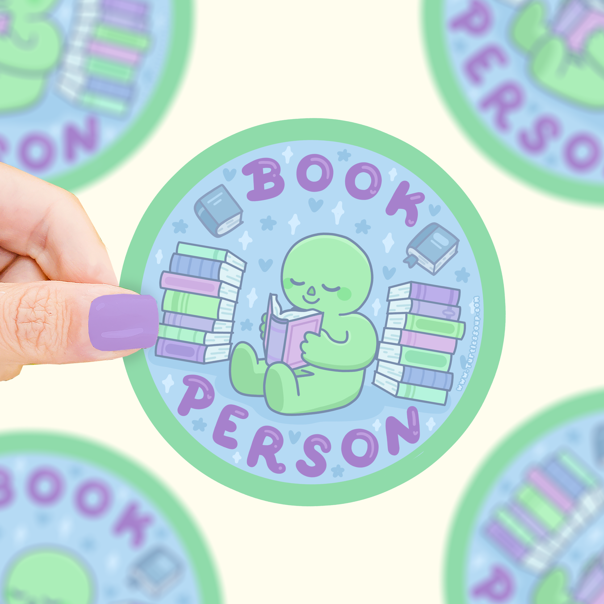 Book Person Vinyl Sticker