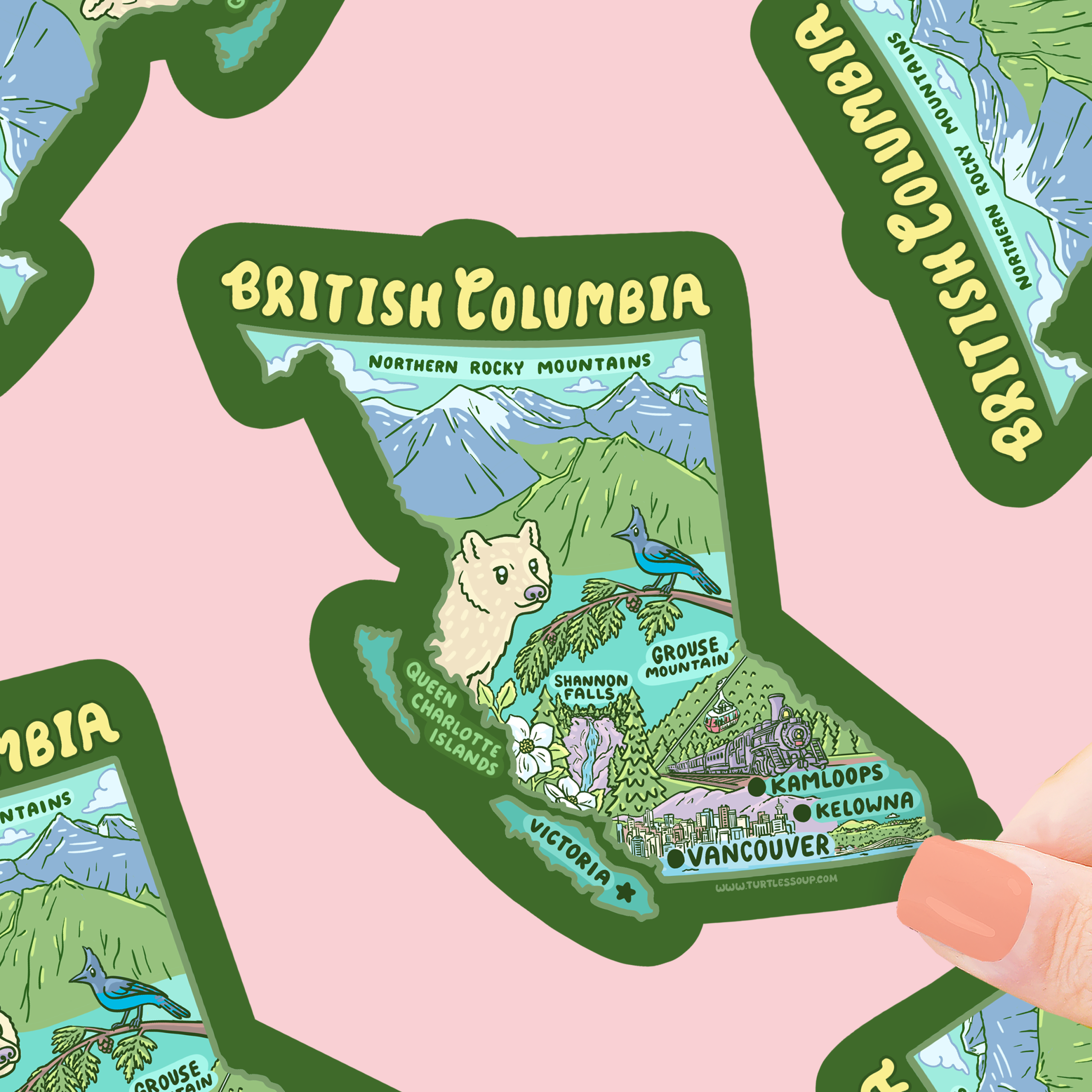 British Columbia Canada Vinyl Sticker